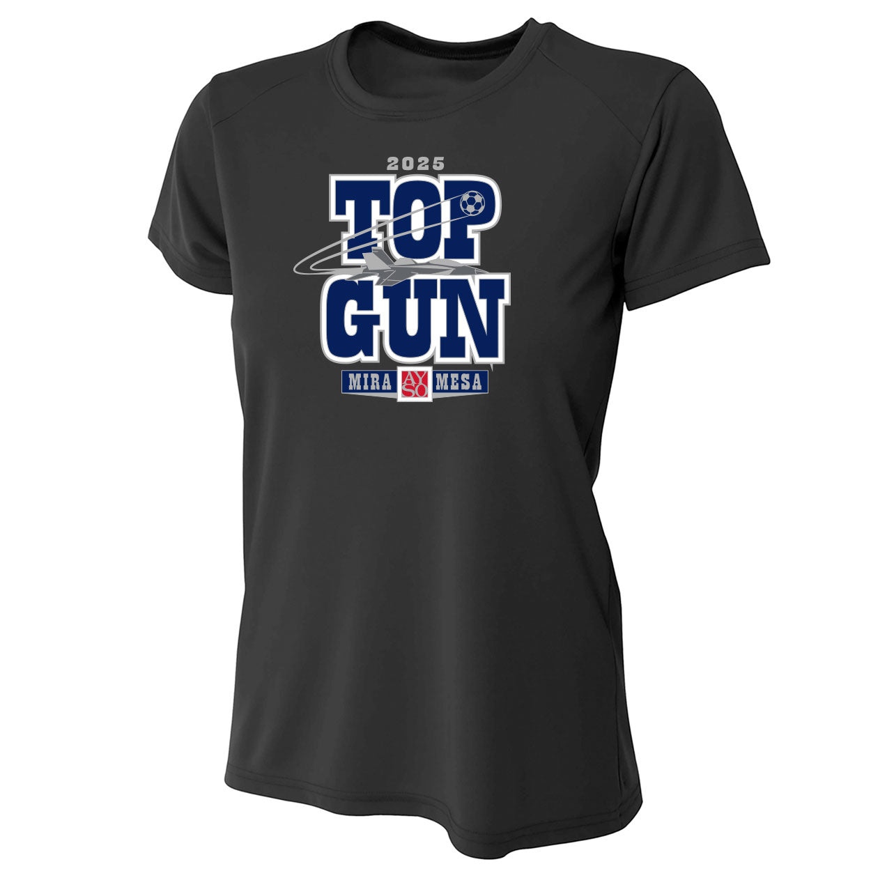 TOP GUN 25 TEXT PERFORMANCE SHORT SLEEVE TEE