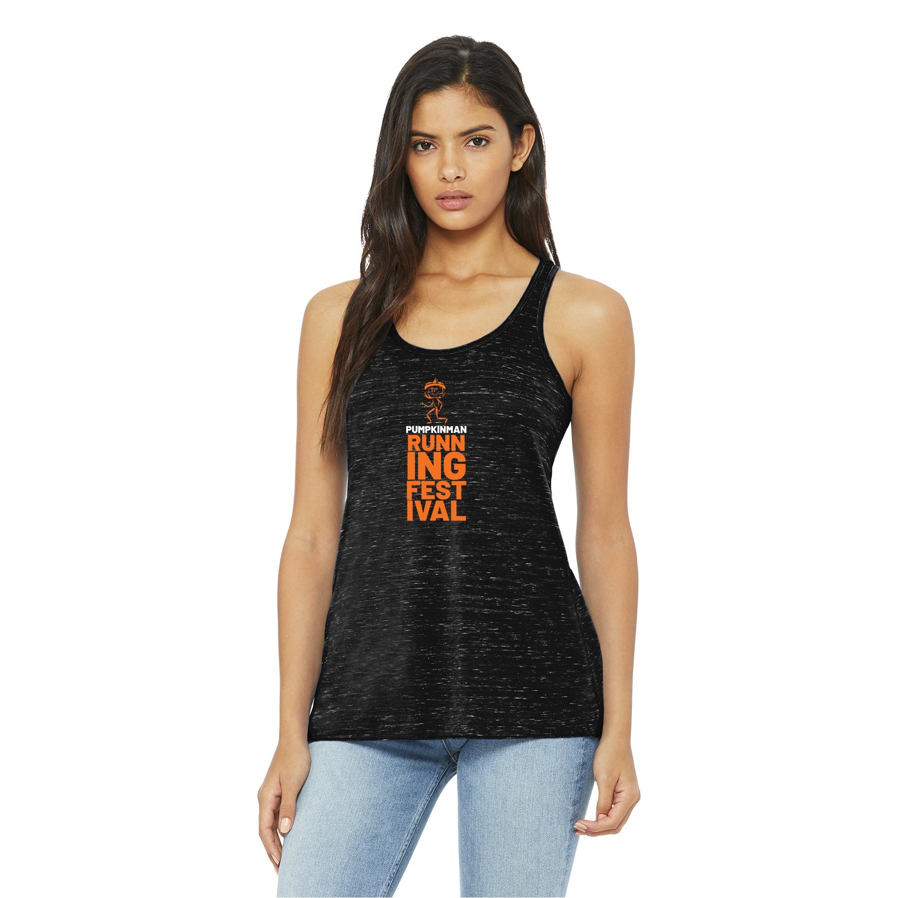 PUMPKINMAN SMALL STACK FLOWY RACERBACK TANK