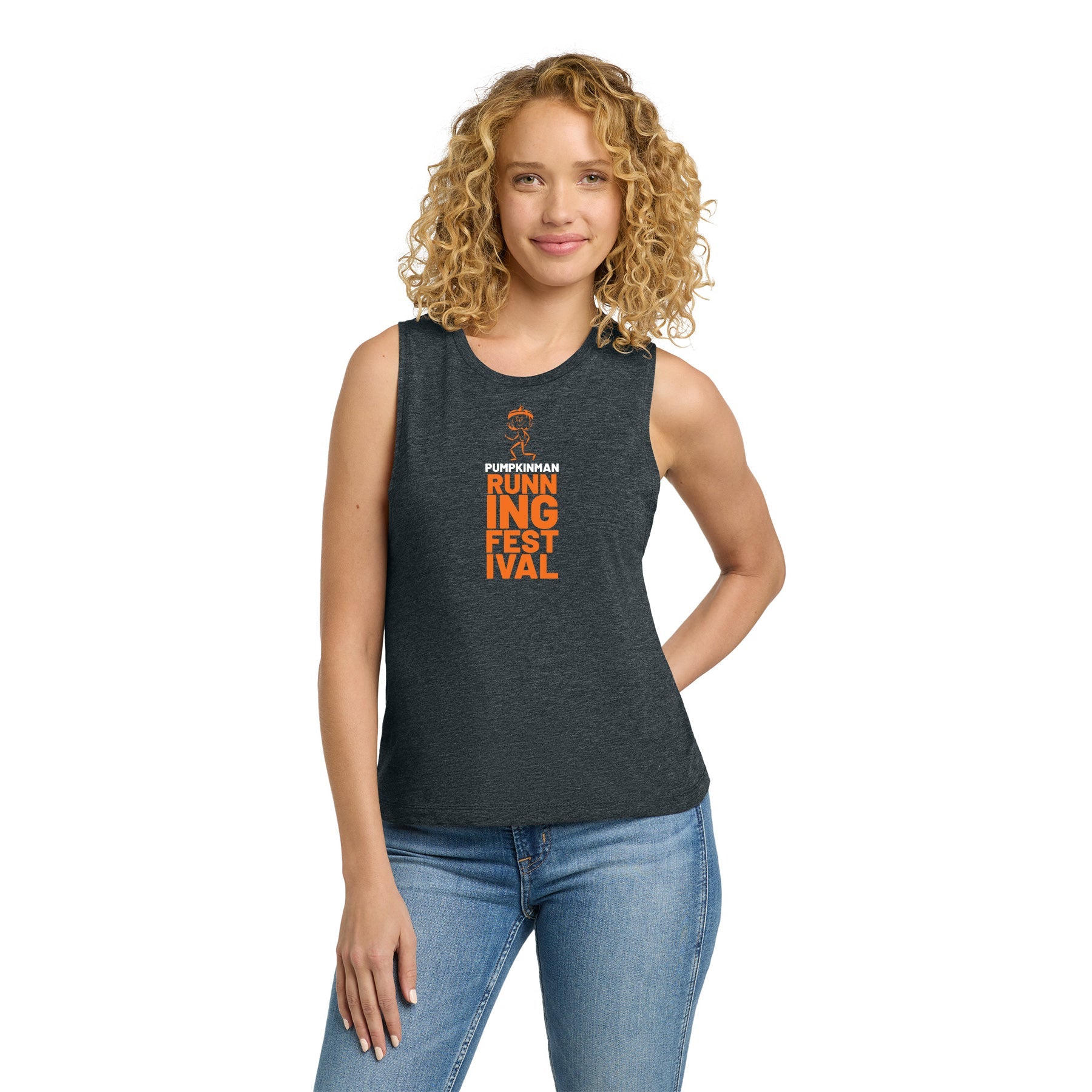 PUMPKINMAN SMALL STACK WOMEN'S FESTIVAL MUSCLE TANK