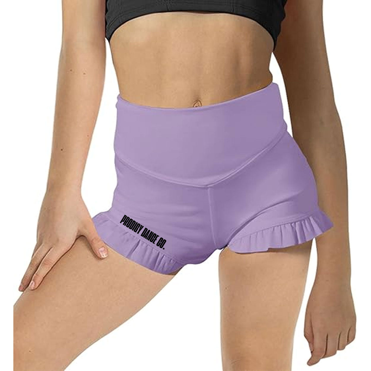 PRODIGY LOGO GIRLS DANCE TOP & SHORTS SET