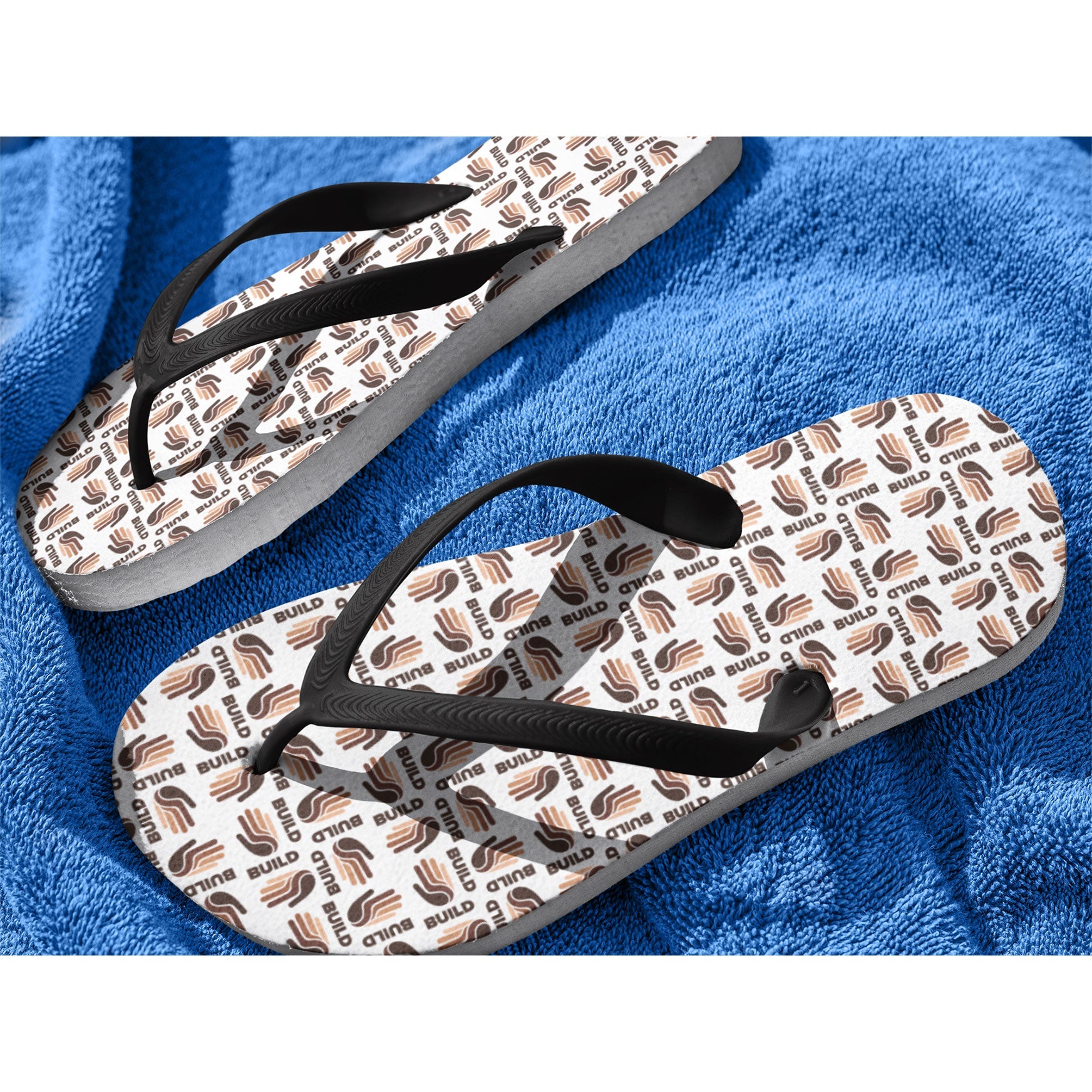 BUILD LOGO FLIP FLOPS