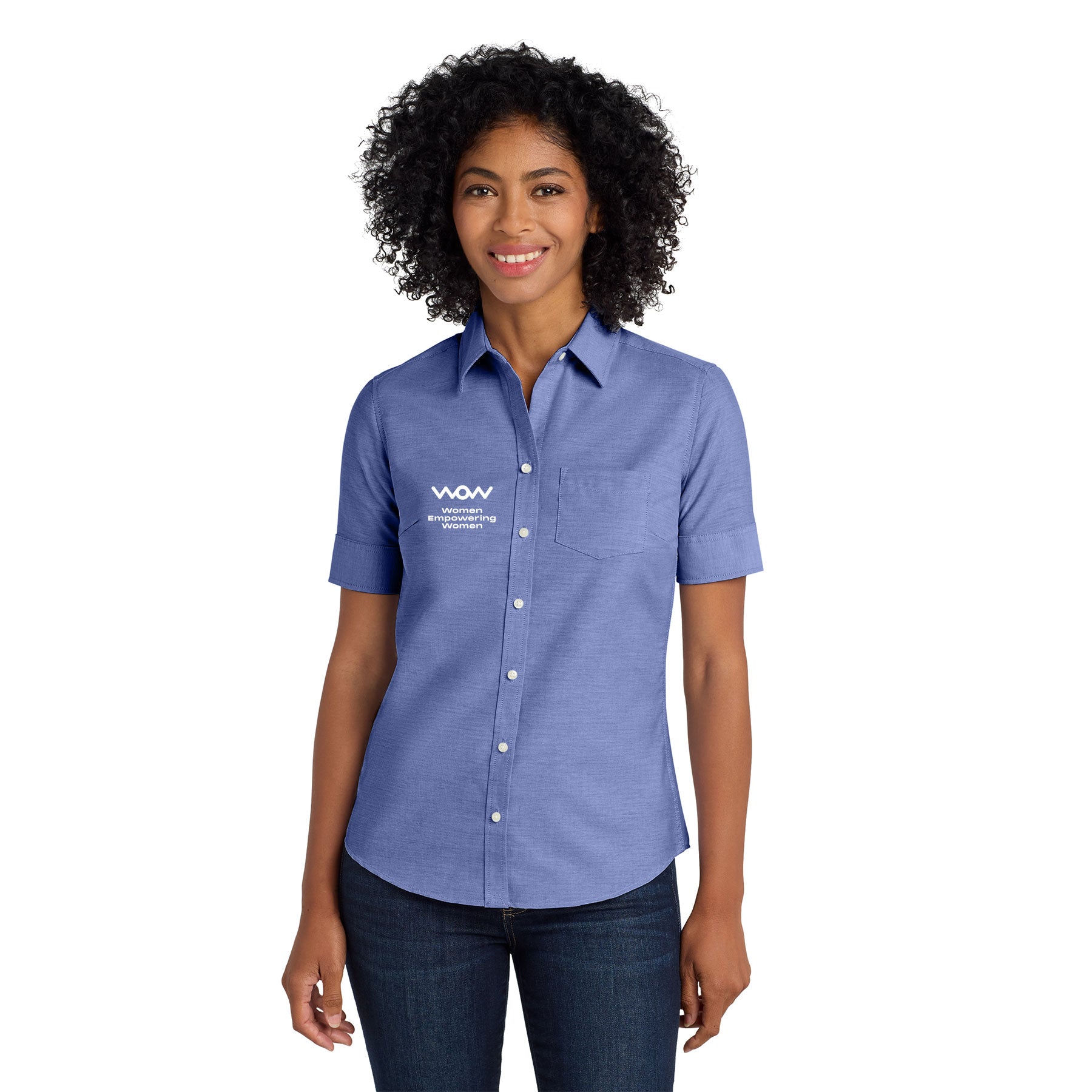 ERG WOW LOGO SHORT SLEEVE SUPERPRO OXFORD SHIRT