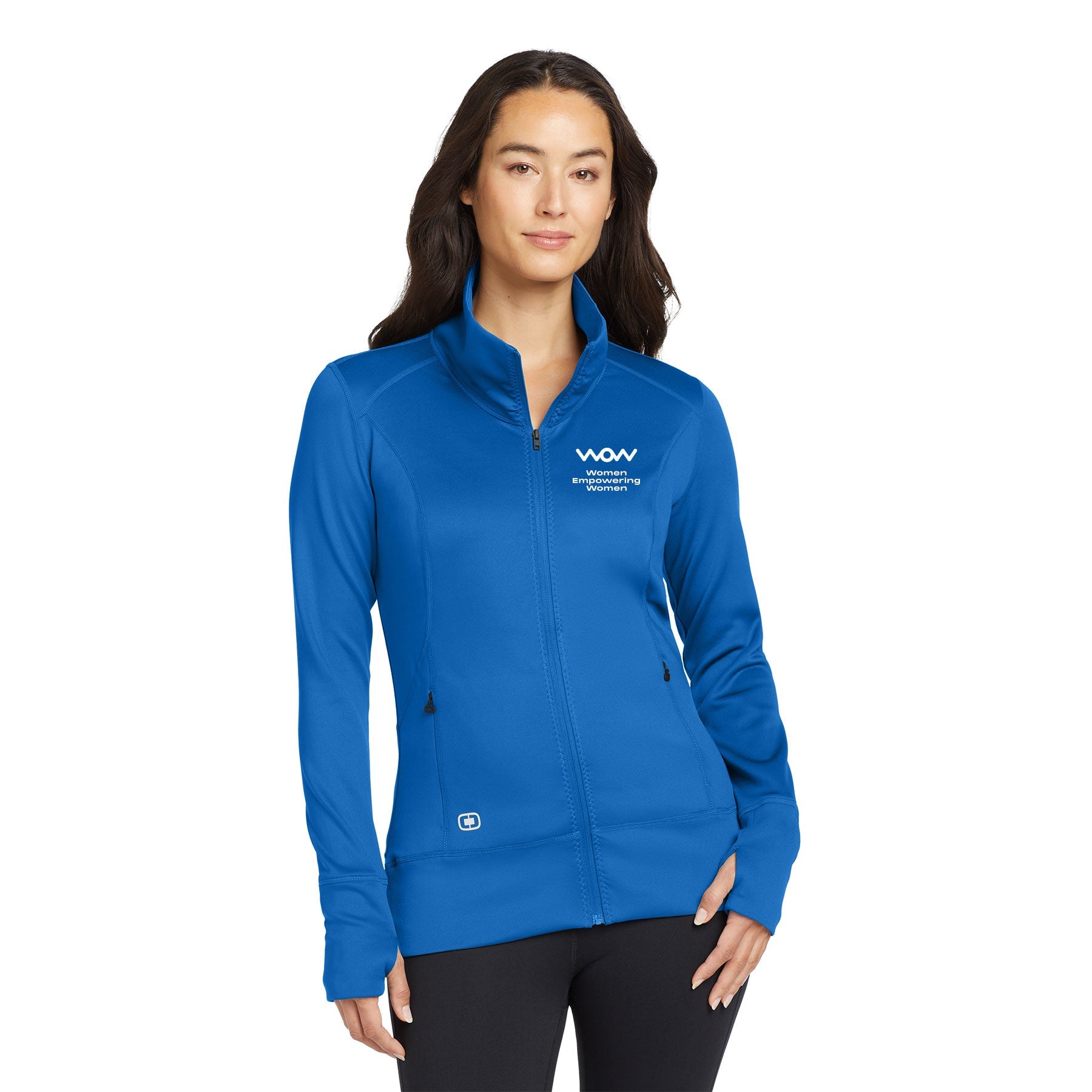 ERG WOW LOGO LEFT CHEST BLOCK OGIO ENDURANCE LADIES FULCRUM FULL-ZIP