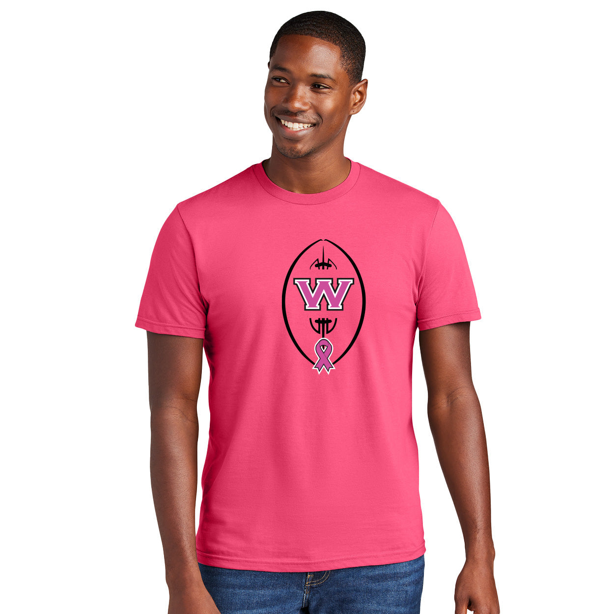WESTVIEW FOOTBALL PINK OUT VERY IMPORTANT TEE