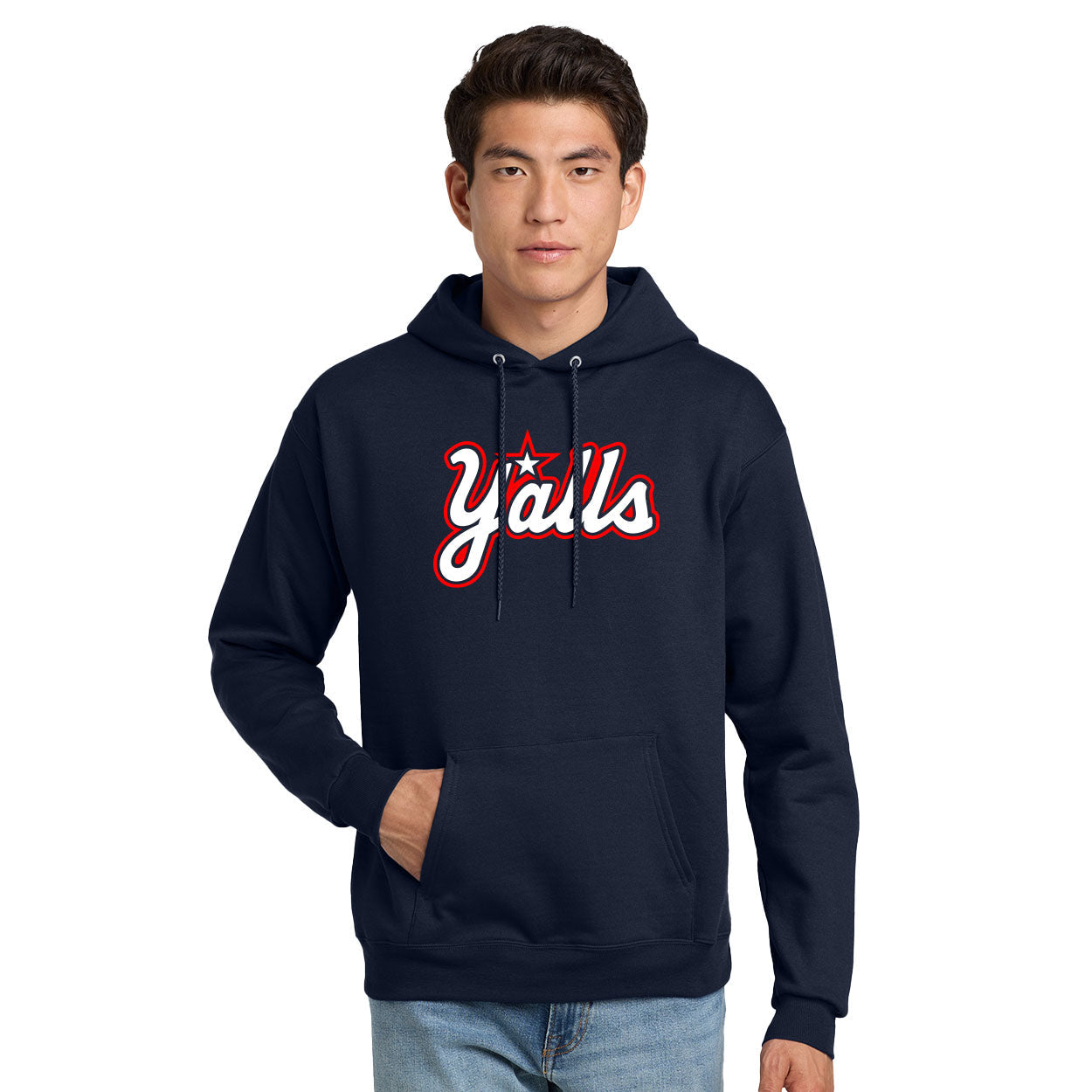 Y'ALLS LOGO PULLOVER HOODED SWEATSHIRT