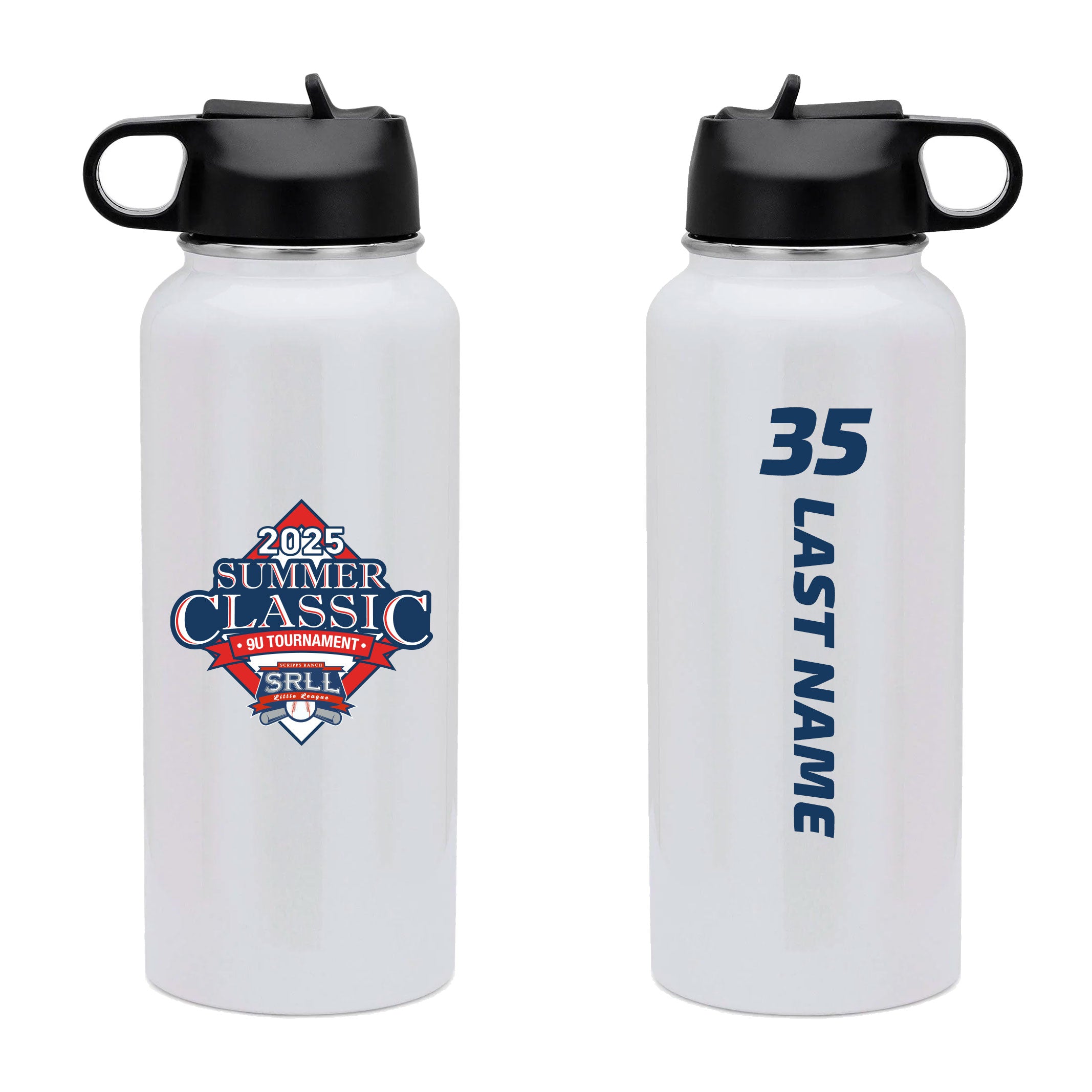 SUMMER CLASSIC 32OZ HYDRO WATER BOTTLE WITH YOUR PLAYER'S NAME