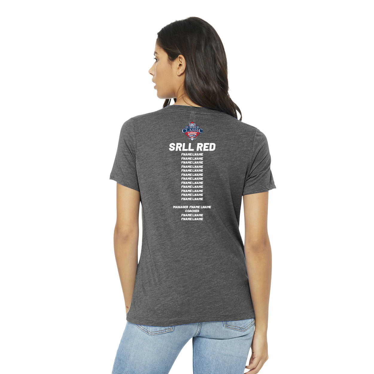 SUMMER CLASSIC LOGO RELAXED TRIBLEND V-NECK TEE