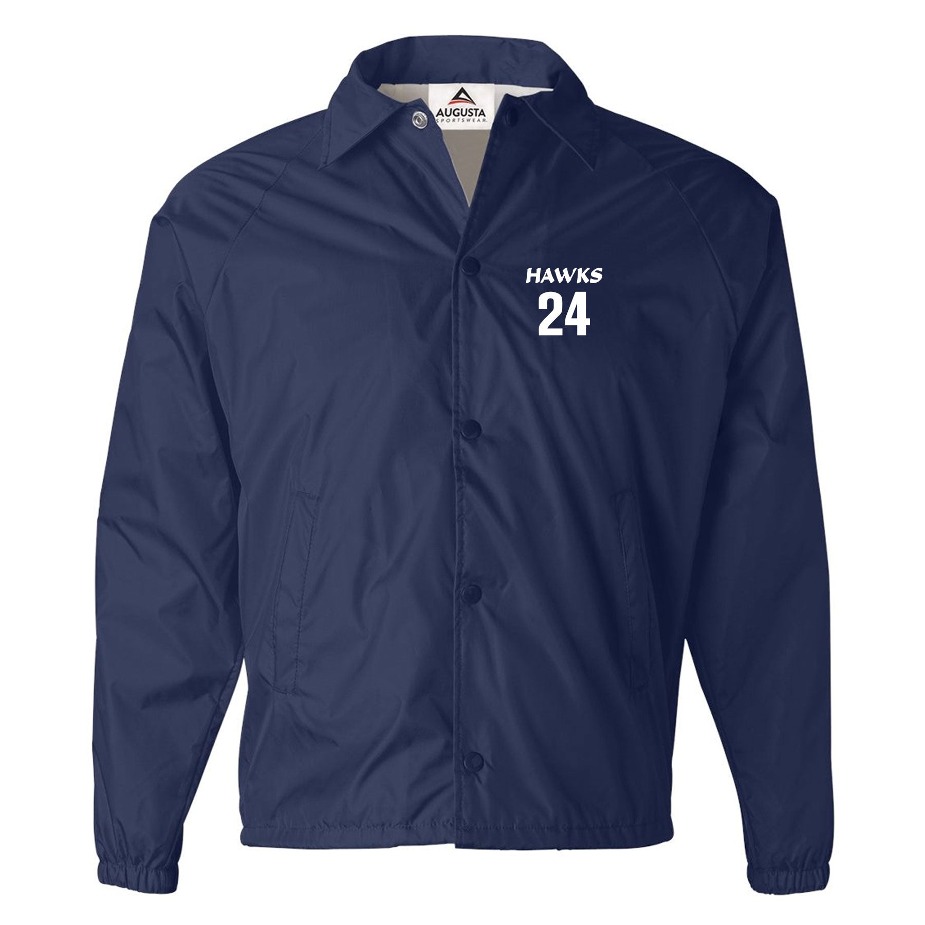 HAWKS BASEBALL LEFT CHEST EMBROIDERY COACH'S JACKET