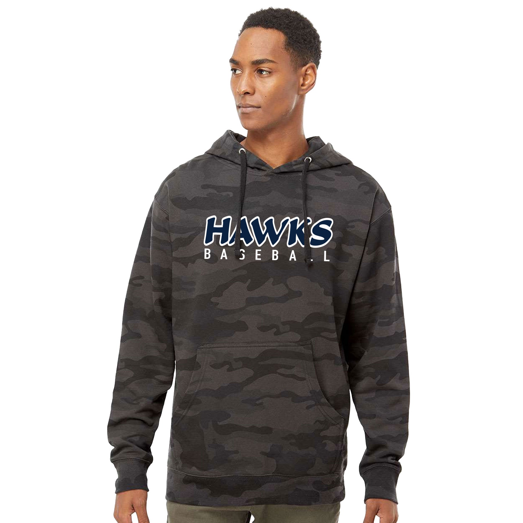 HAWKS BASEBALL JERSEY LOGO MIDWEIGHT HOODED SWEATSHIRT