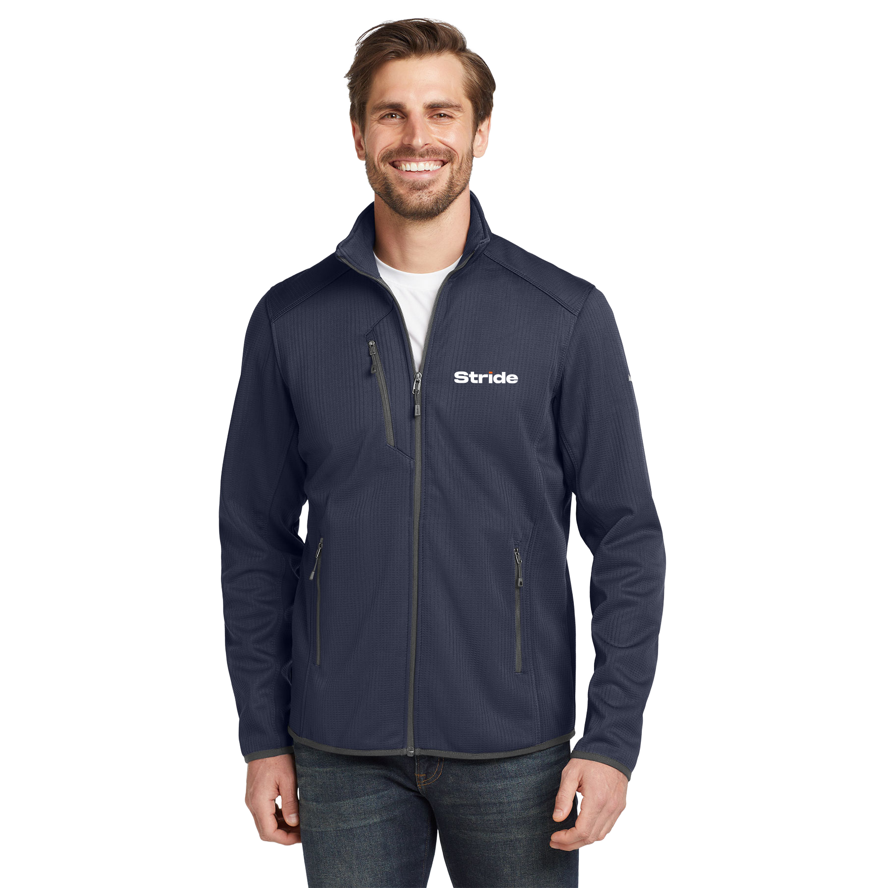 STRIDE EMBROIDERED EDDIE BAUER DASH FULL-ZIP FLEECE JACKET
