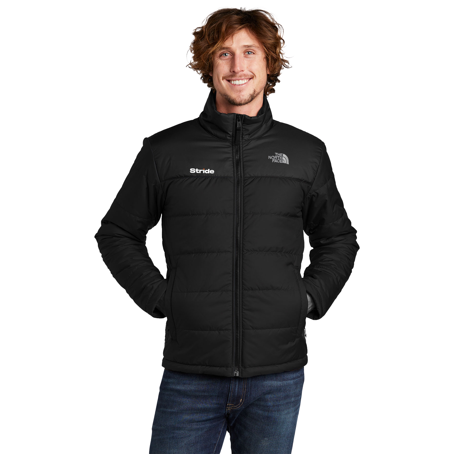 STRIDE EMBROIDERED THE NORTH FACE CHEST LOGO EVERYDAY INSULATED JACKET