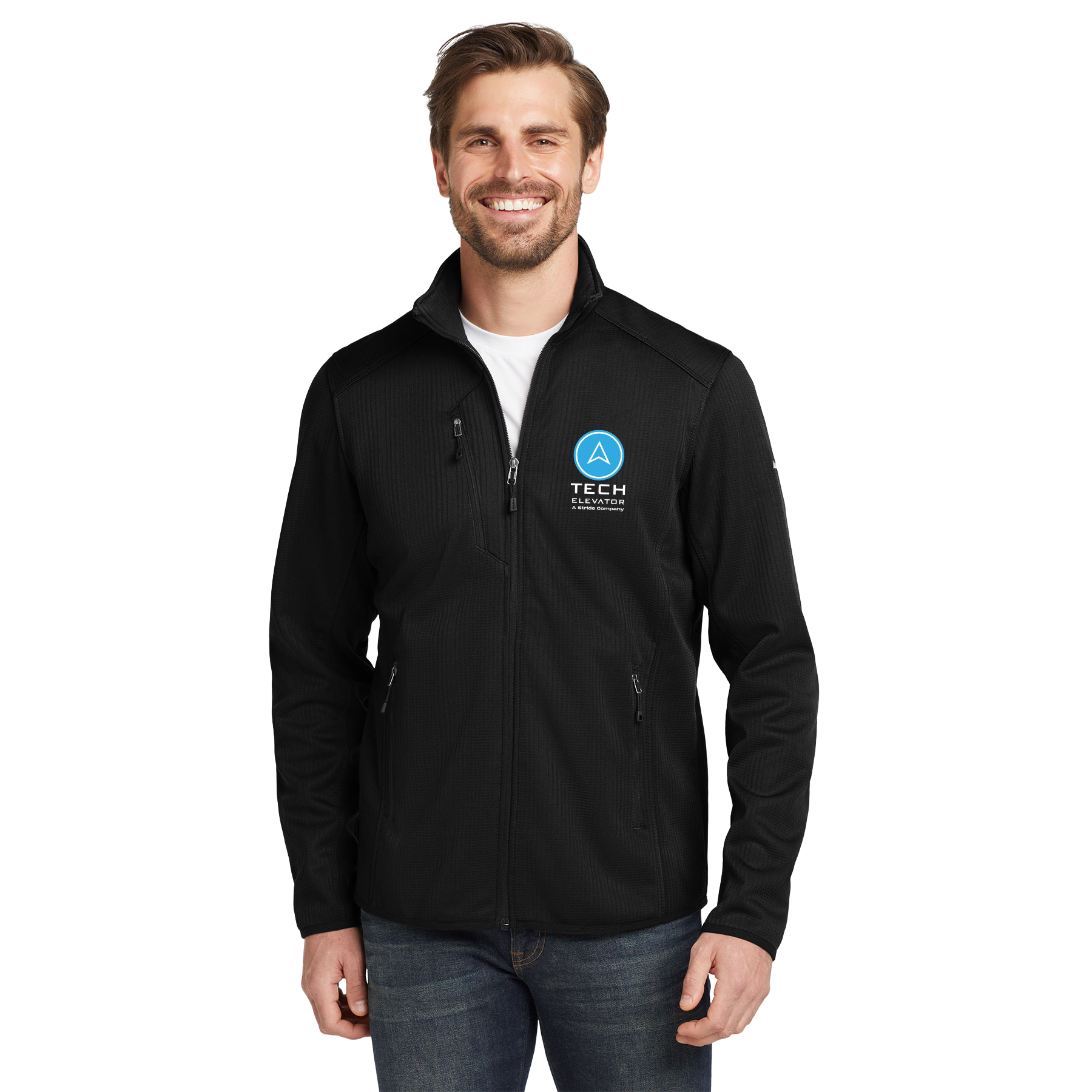 TECH ELEVATOR LOGO EDDIE BAUER DASH FULL-ZIP FLEECE JACKET