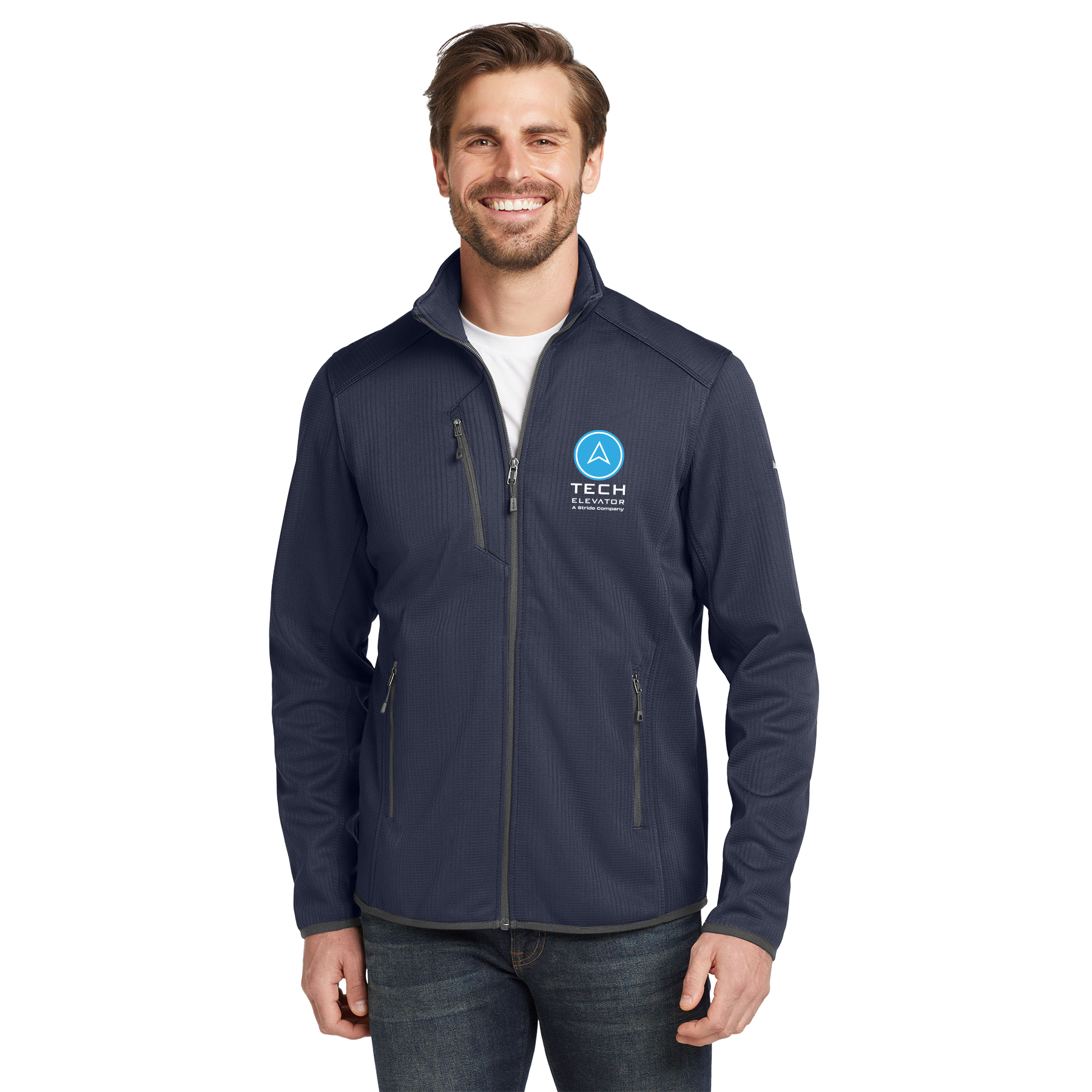 TECH ELEVATOR LOGO EDDIE BAUER DASH FULL-ZIP FLEECE JACKET