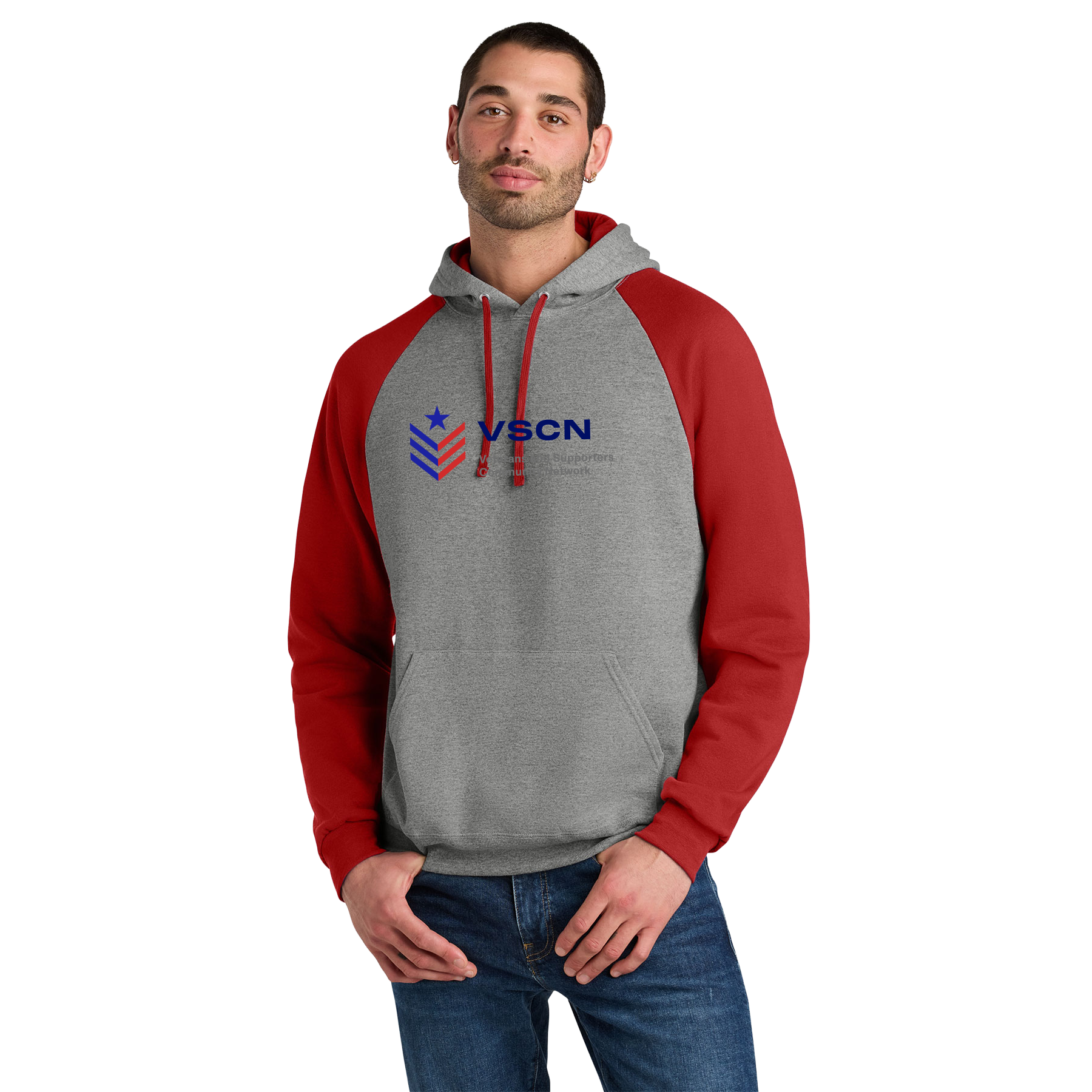 VSCN VSCN COLORBLOCK RAGLAN HOODIE SWEATSHIRT