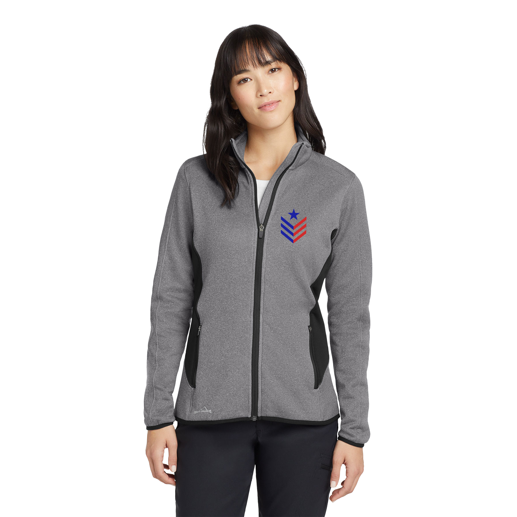VSCN VSCN EDDIE BAUER WOMEN'S FULL-ZIP HEATHER STRETCH FLEECE JACKET