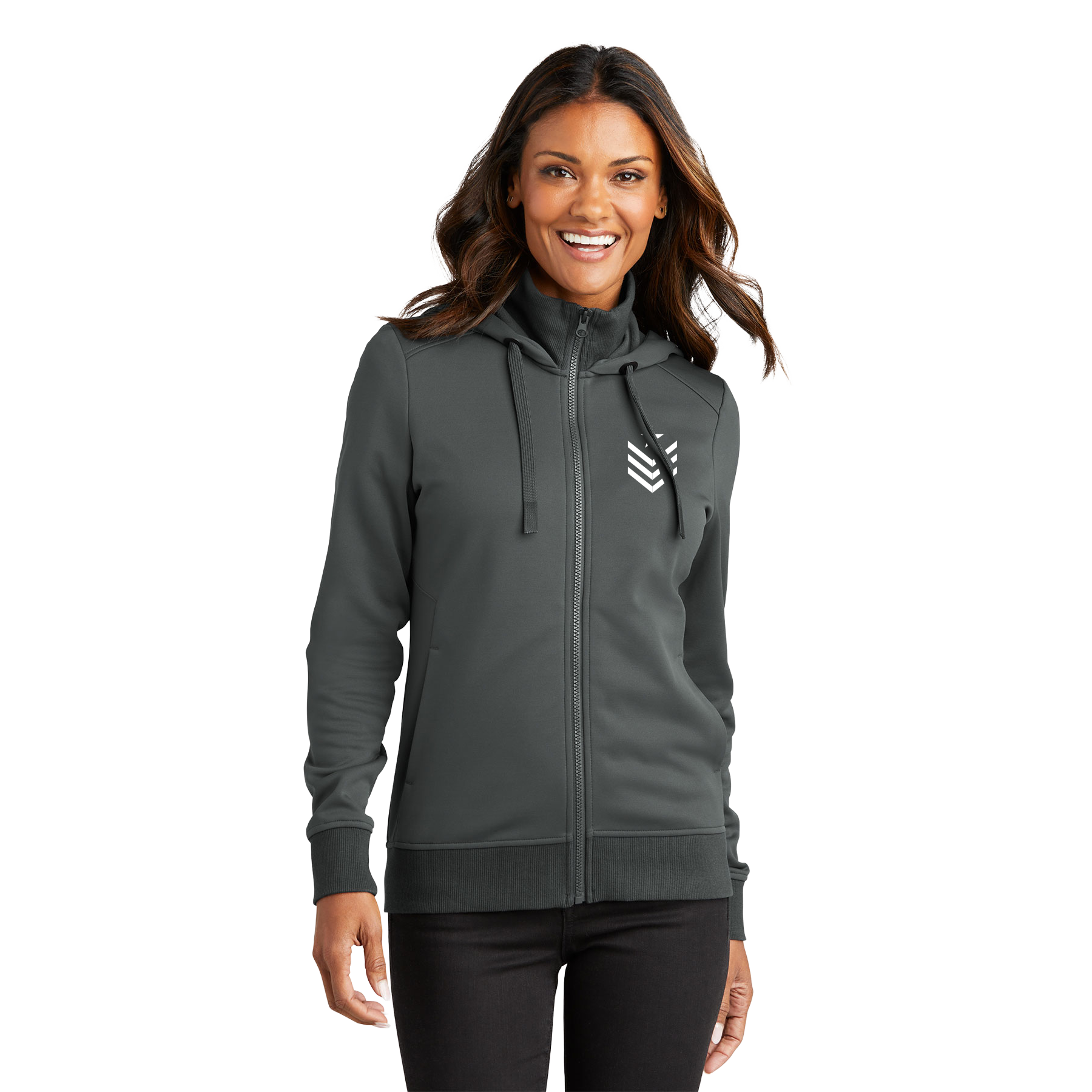 VSCN VSCN WOMEN'S SMOOTH FLEECE HOODED JACKET