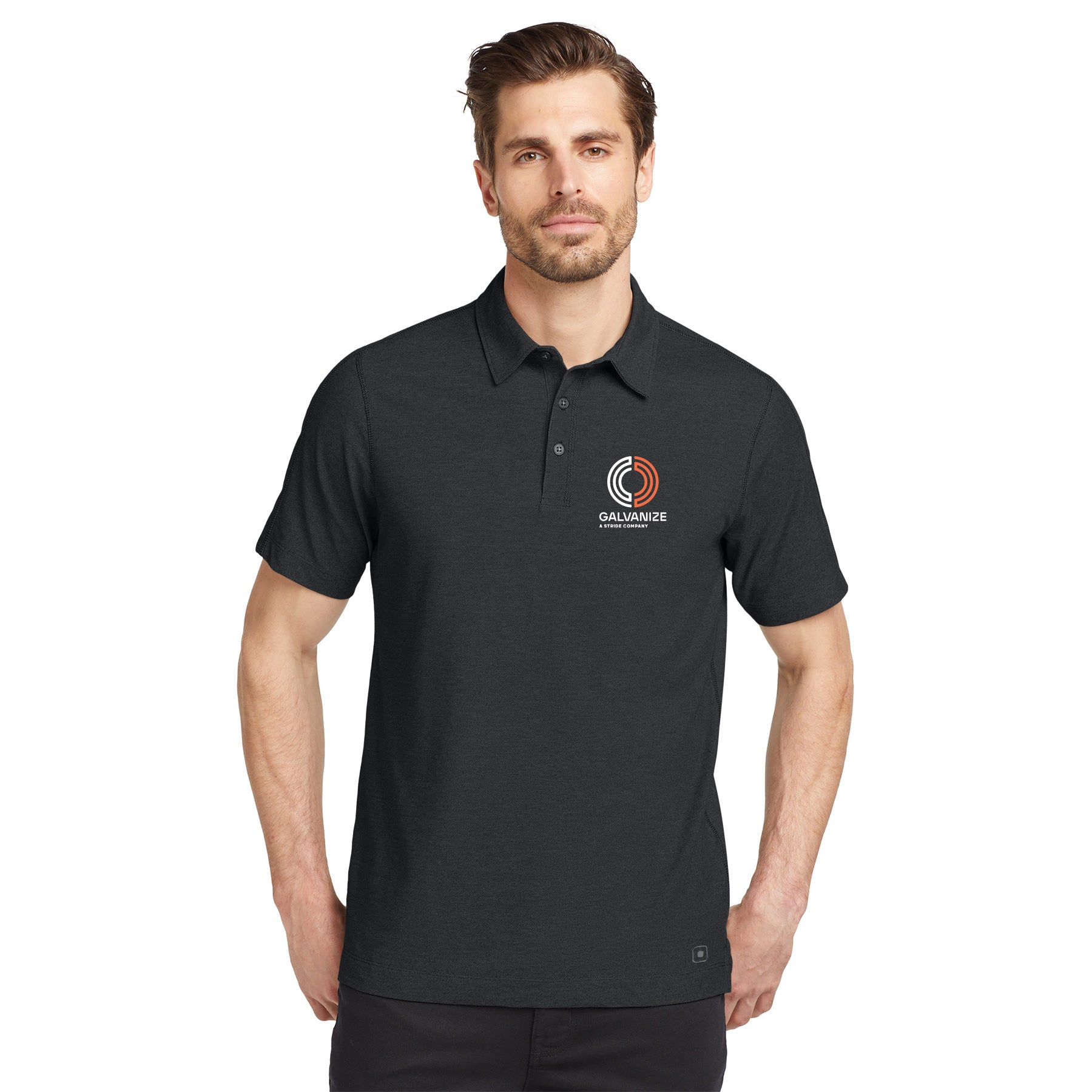 GALVANIZE LOGO ONYX POLO - EMBROIDERED