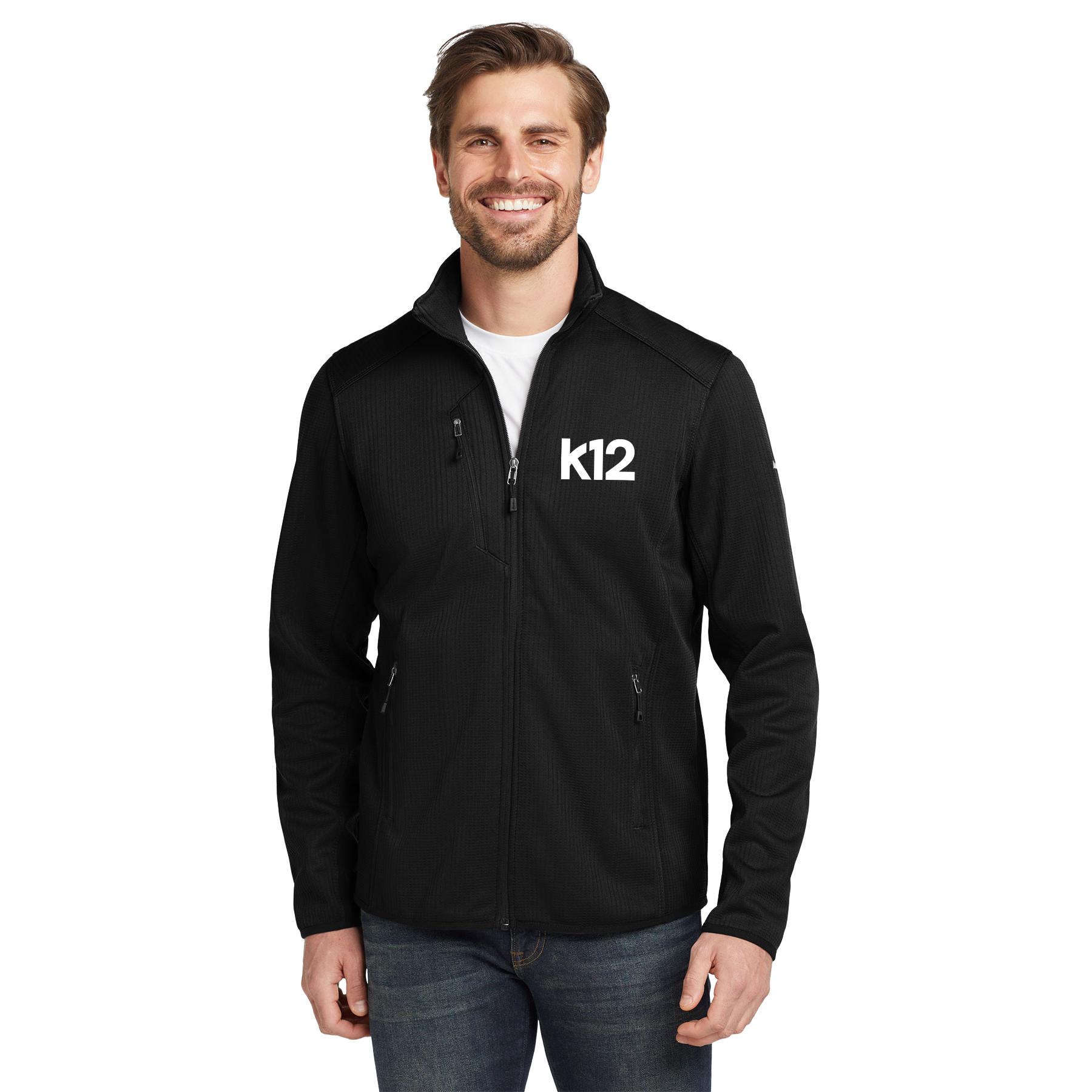 K12 LOGO EDDIE BAUER DASH FULL-ZIP FLEECE JACKET