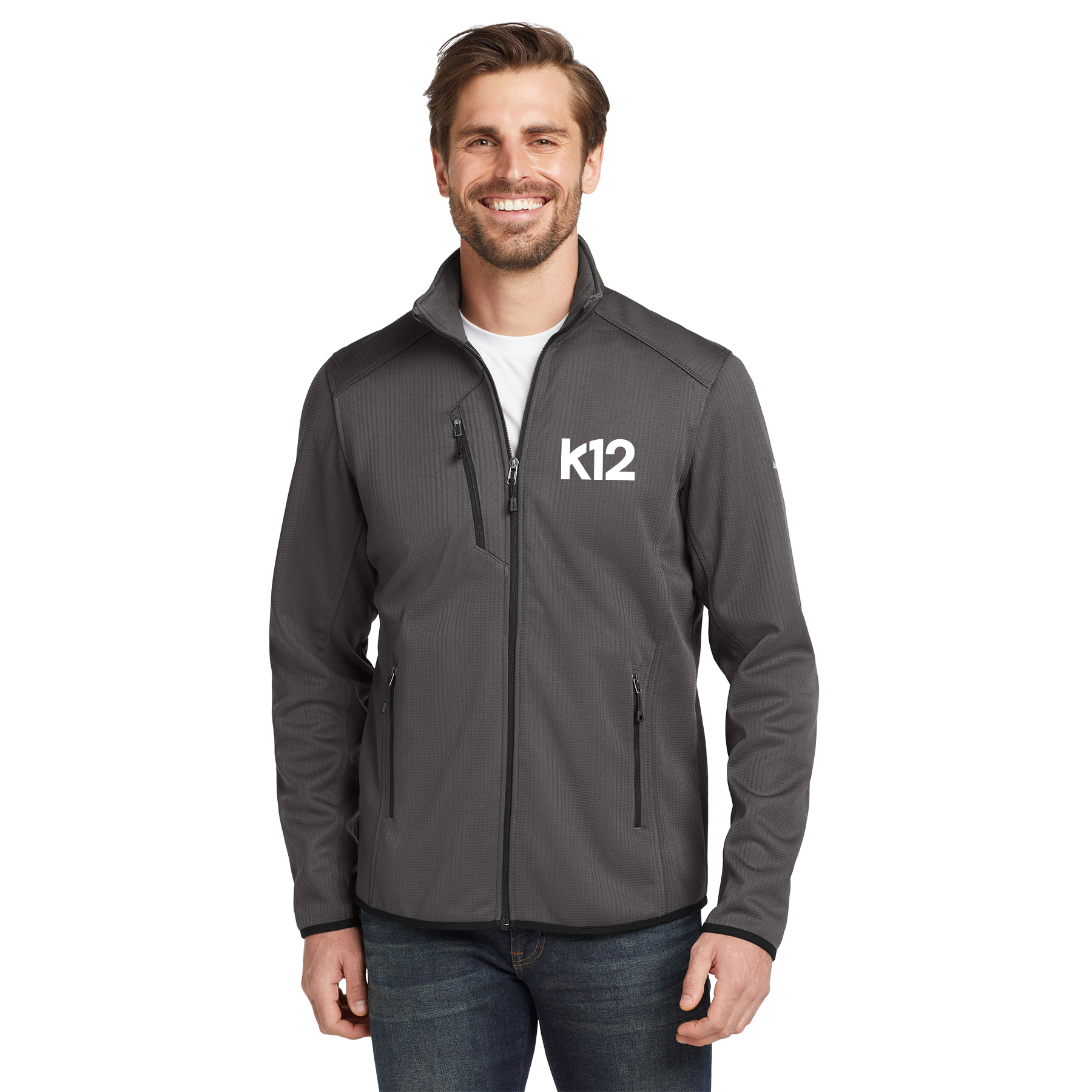 K12 LOGO EDDIE BAUER DASH FULL-ZIP FLEECE JACKET