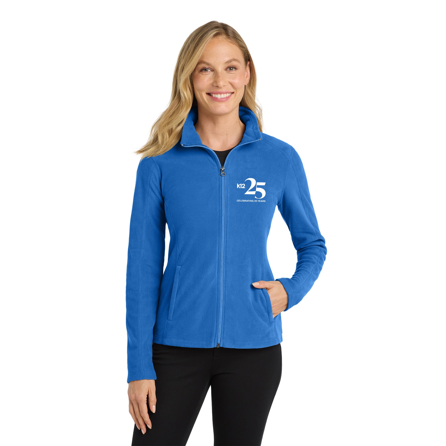 K12 25 YEARS EMBROIDERED LOGO MICROFLEECE JACKET