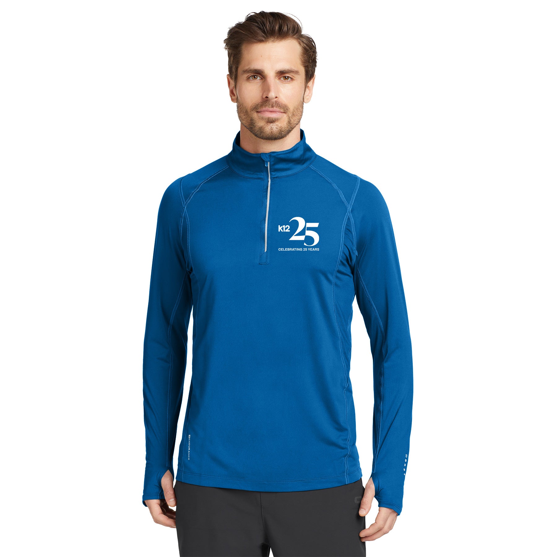 K12 25 YEARS EMBROIDERED LOGO OGIO ENDURANCE NEXUS 1/4-ZIP PULLOVER