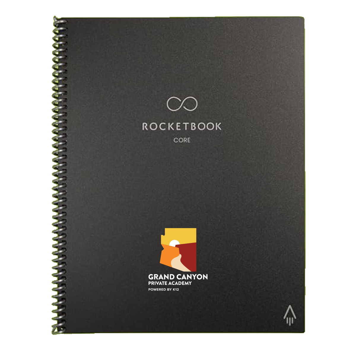 Grand Canyon Private Academy Rocketbook Core Reusable Smart Notebook, Lined Pages For School, Work and Creative Projects, Letter Size 8.5x11
