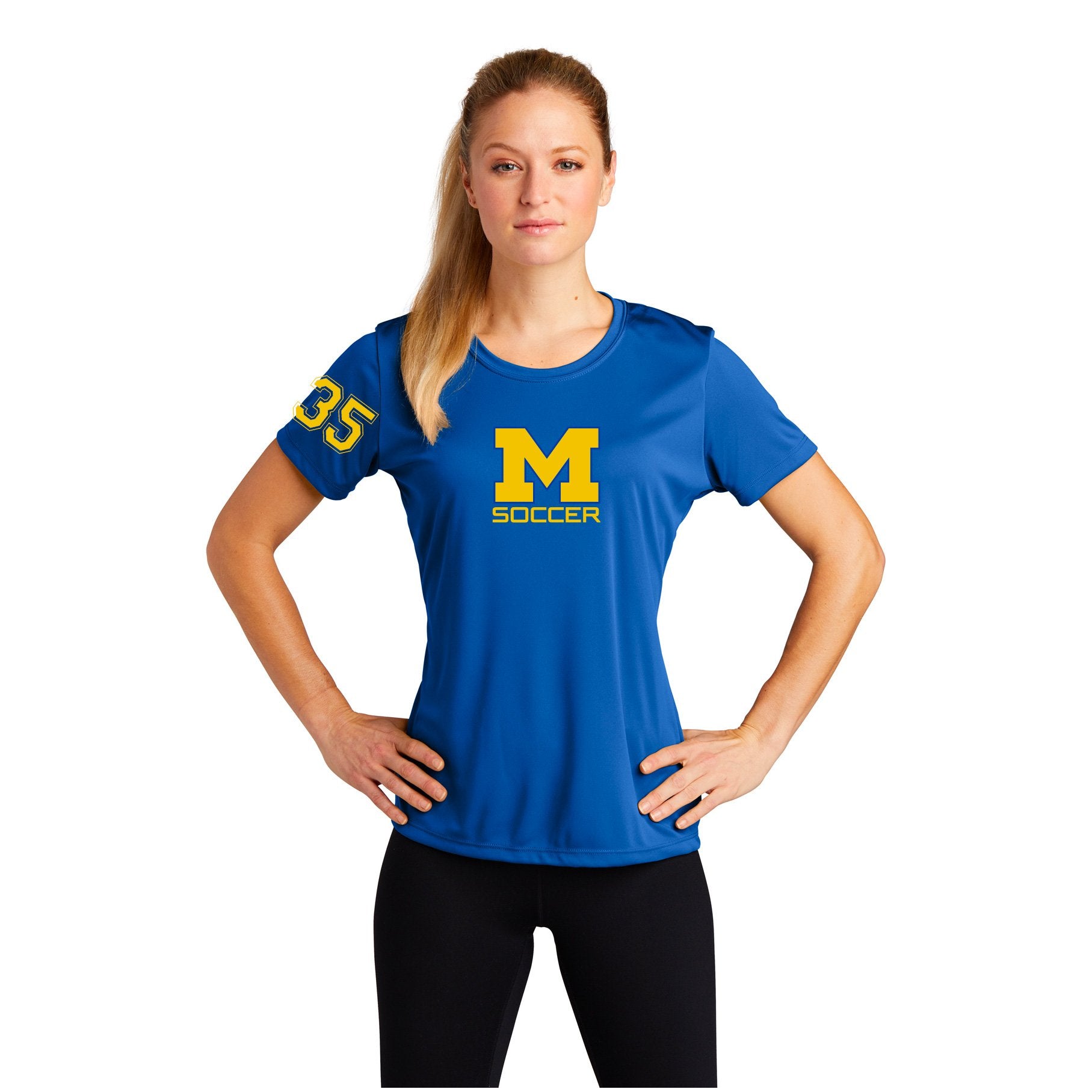 Mira Mesa Soccer Women's Performance Tee - Royal Blue