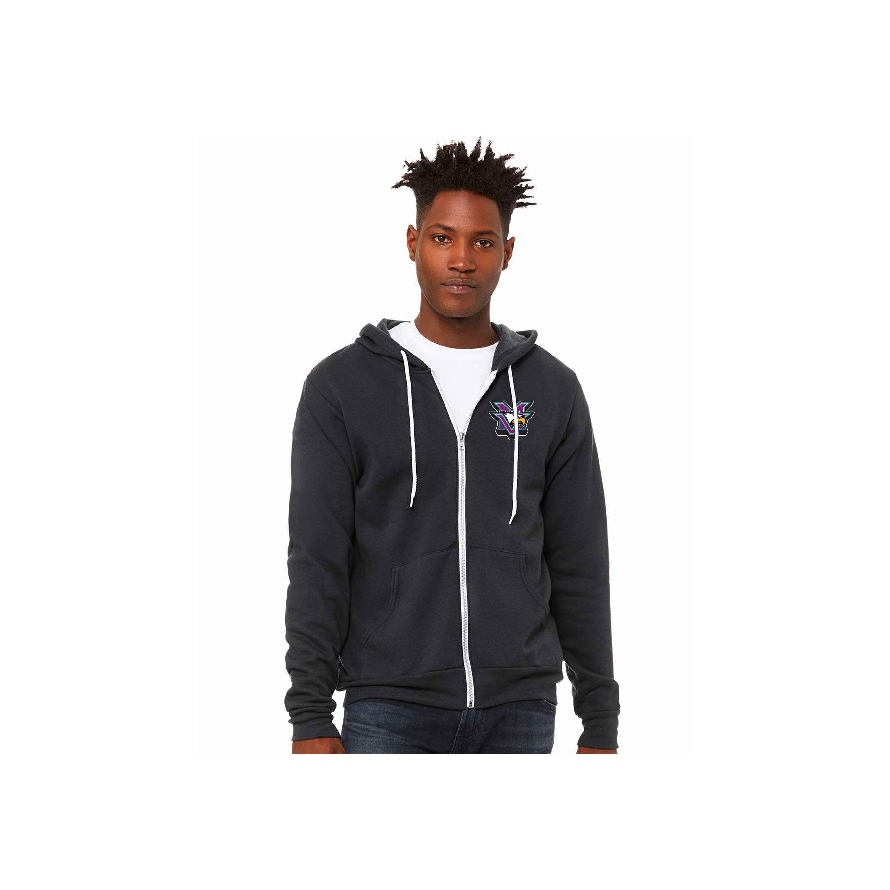 Mesa Verde Middle School BELLA+CANVAS ® Unisex Sponge Fleece Full-Zip Hoodie