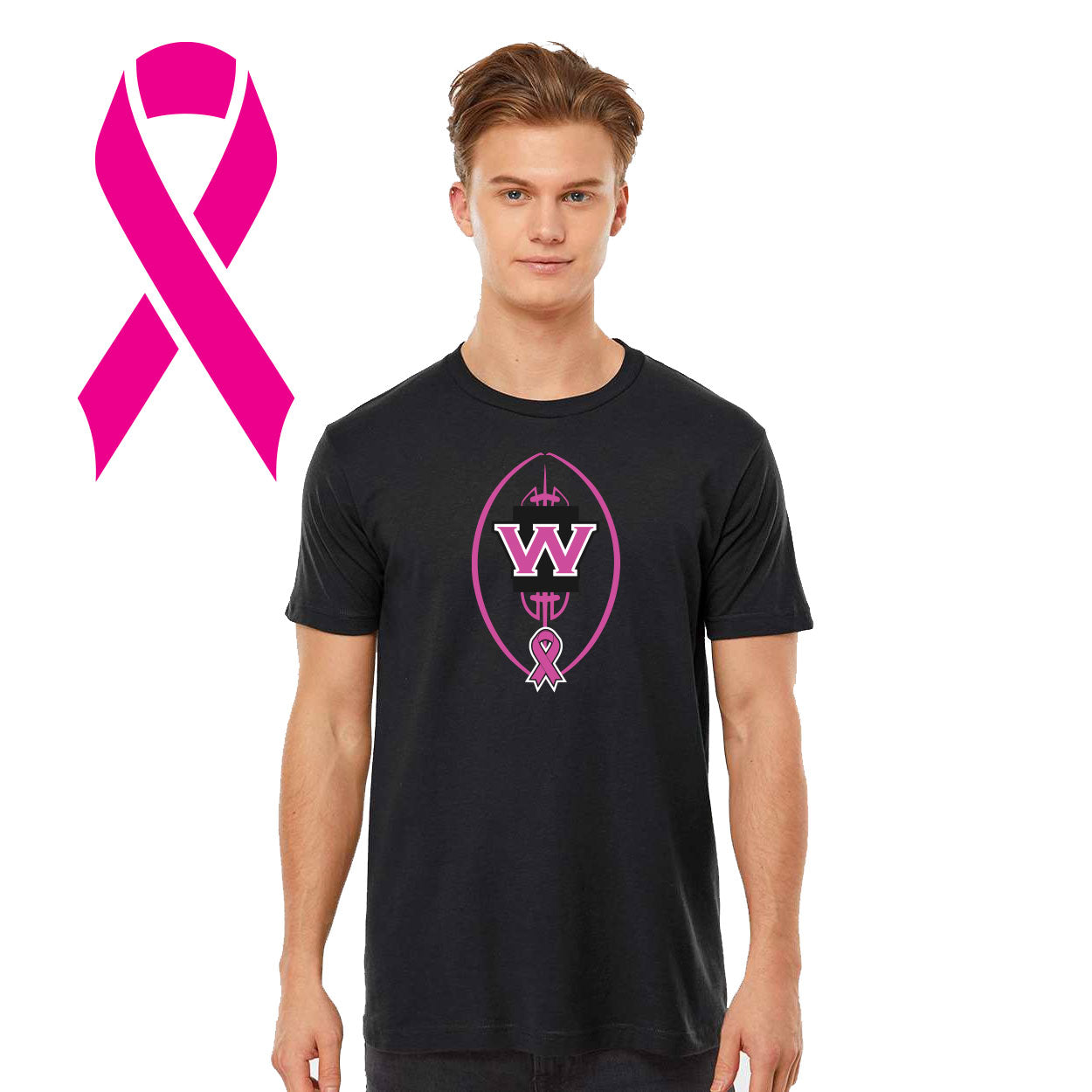 WESTVIEW FOOTBALL BREAST CANCER AWARENESS T-SHIRT