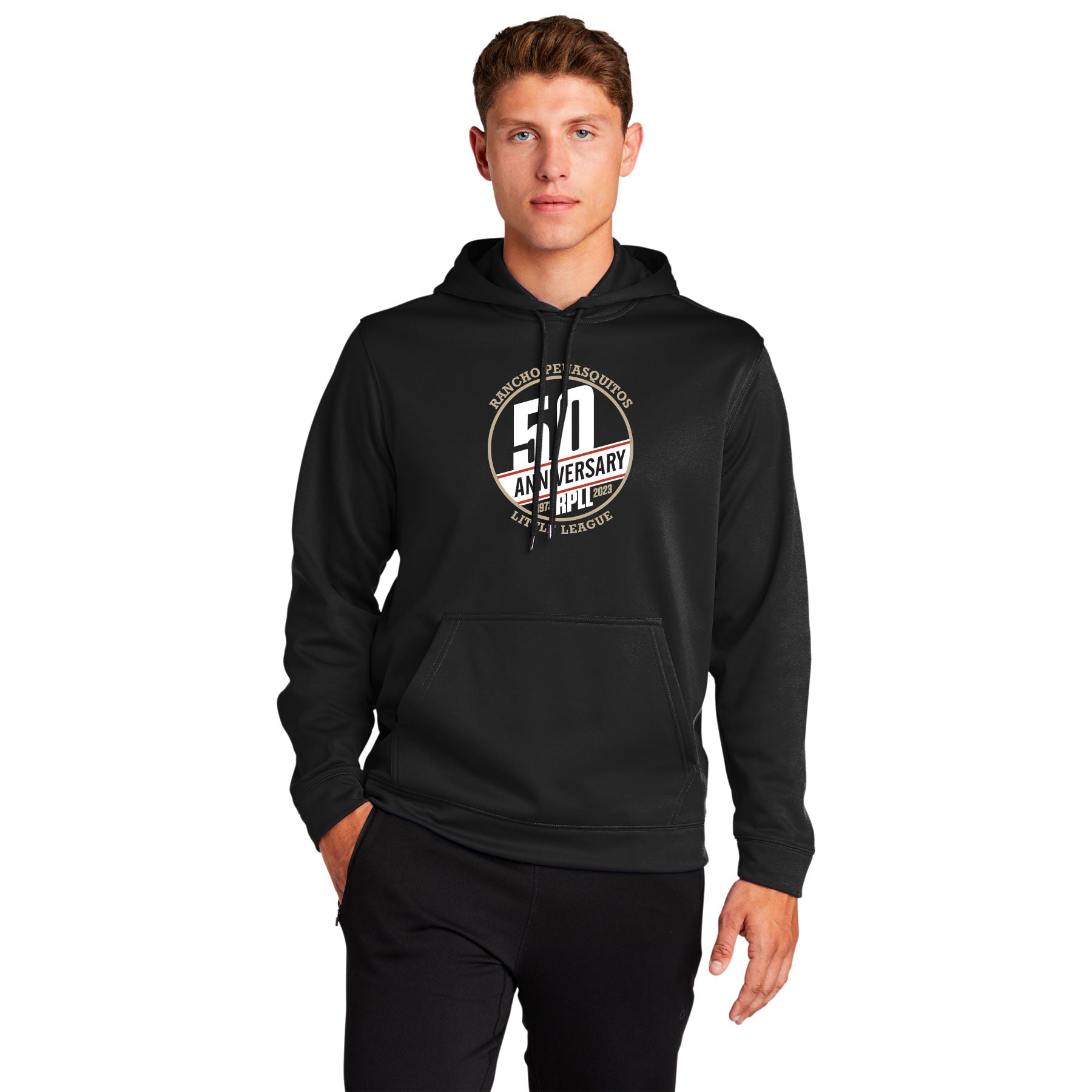 RPLL 50 STAMP ADULT & YOUTH WICKING FLEECE HOODED PULLOVER