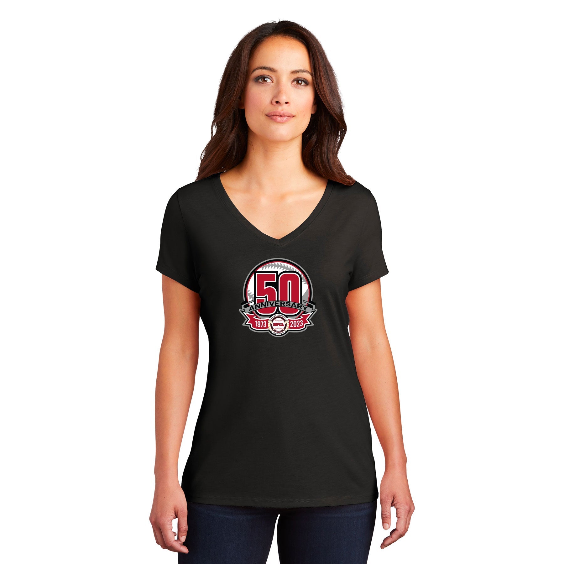 50 PATCH WOMEN'S V-NECK TEE