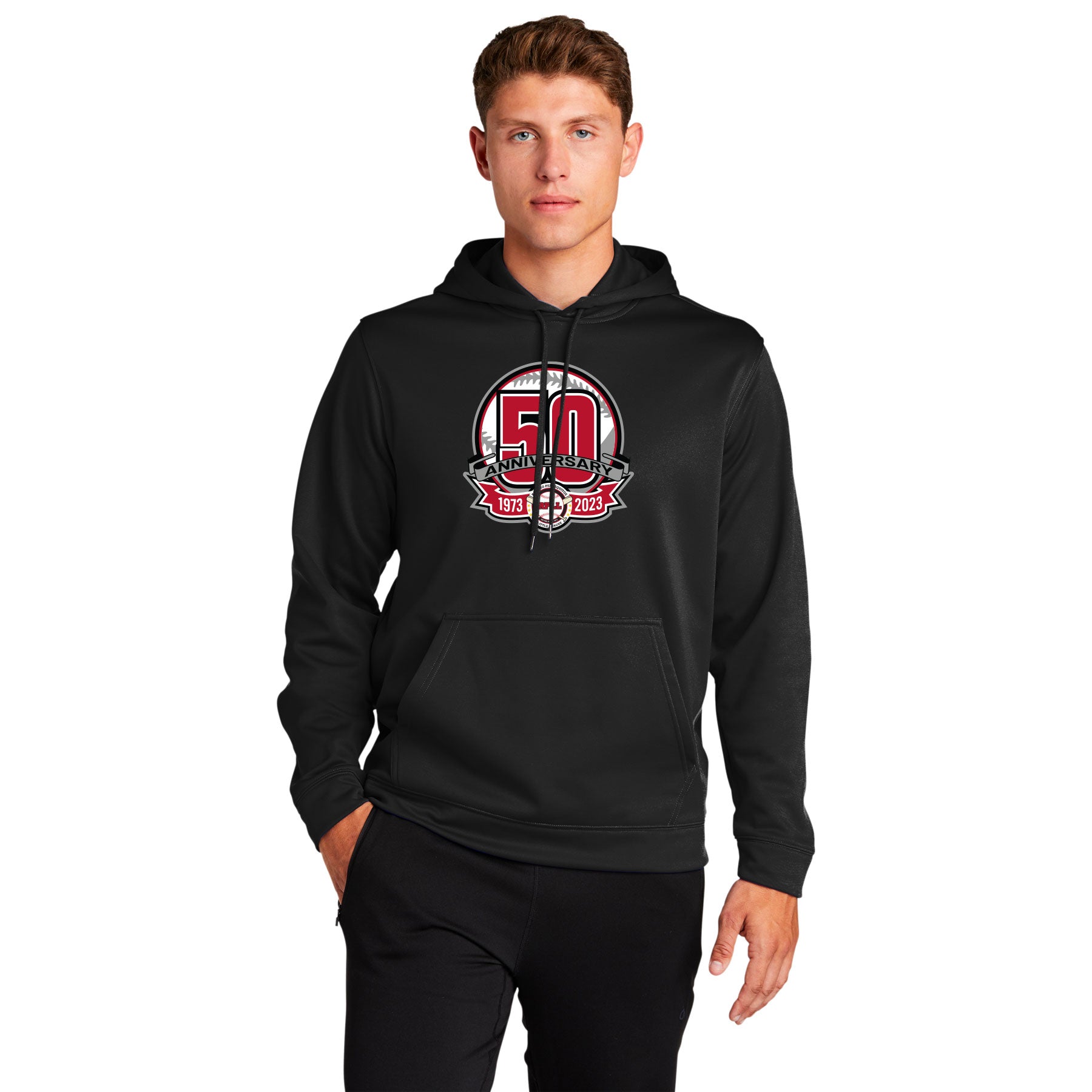 RPLL 50 PATCH ADULT & YOUTH PERFORMANCE HOODED SWEATSHIRT