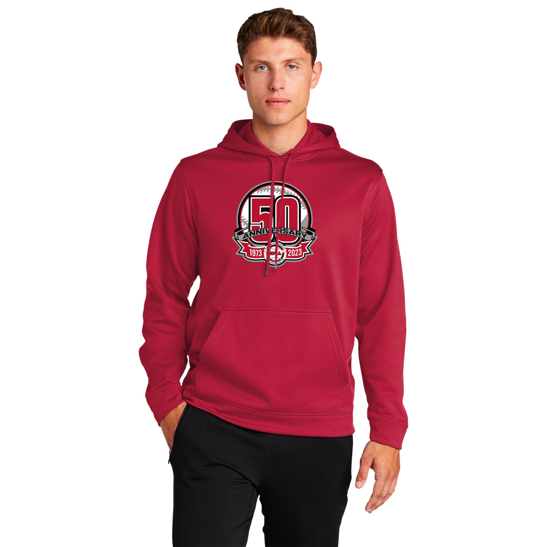 RPLL 50 PATCH ADULT & YOUTH PERFORMANCE HOODED SWEATSHIRT