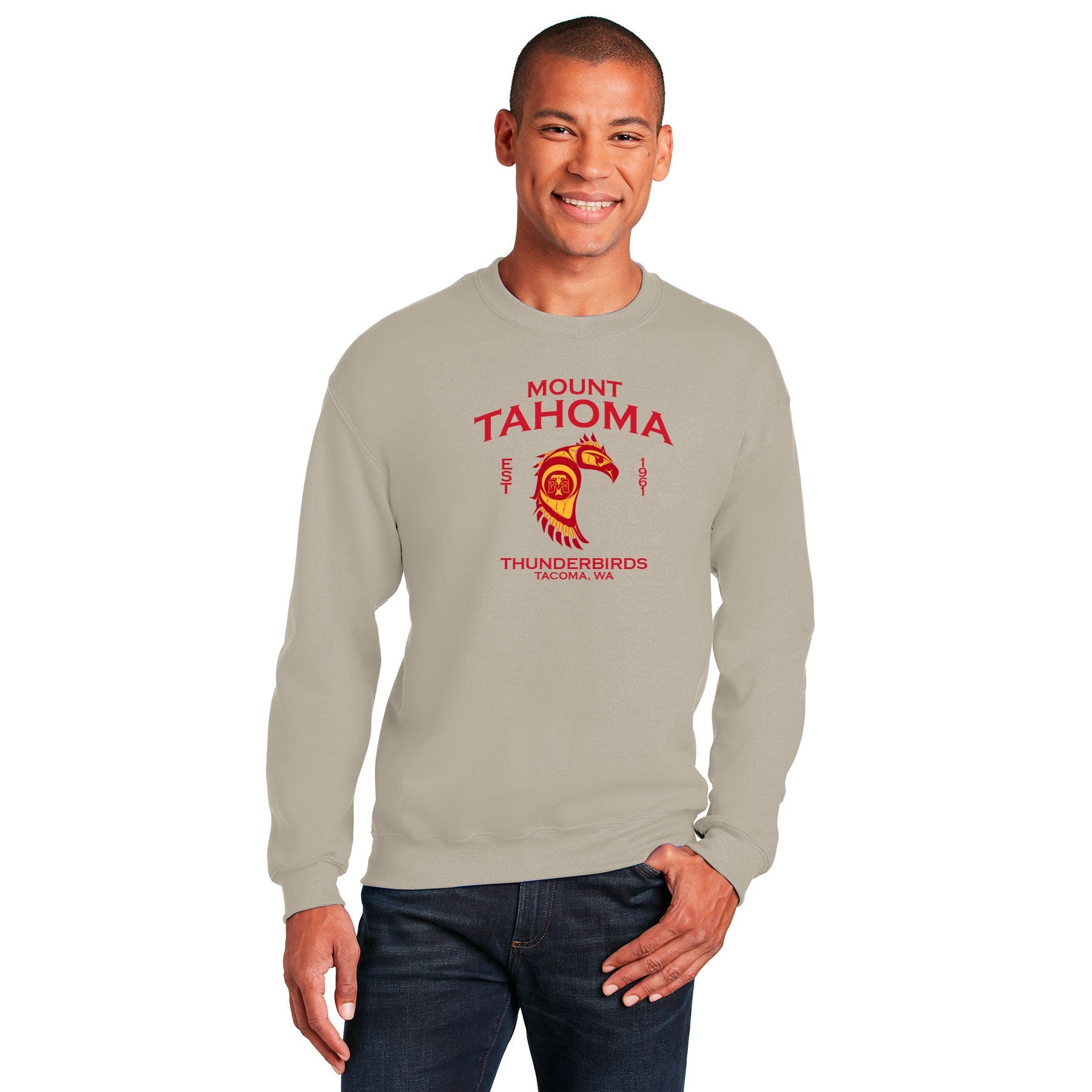 MT. TAHOMA LOGO CREWNECK SWEATSHIRT