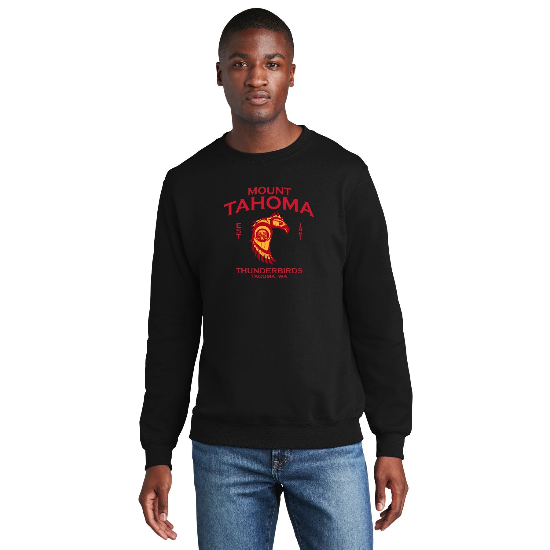MT. TAHOMA LOGO FLEECE CREWNECK SWEATSHIRT