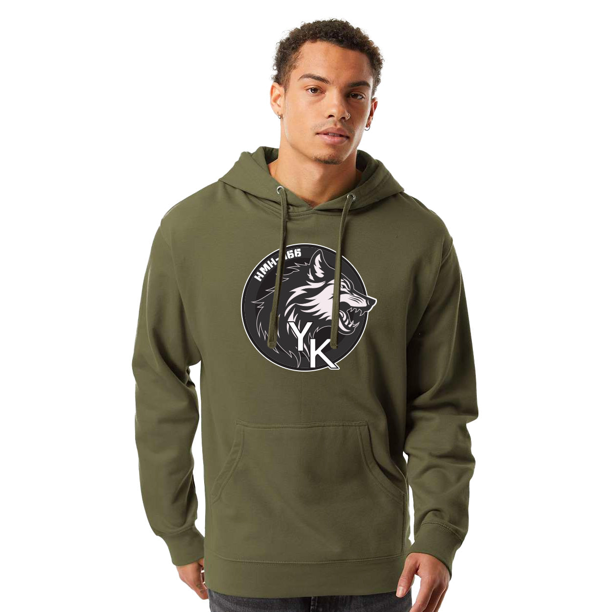HMH-466 WOLF MIDWEIGHT HOODED SWEATSHIRT