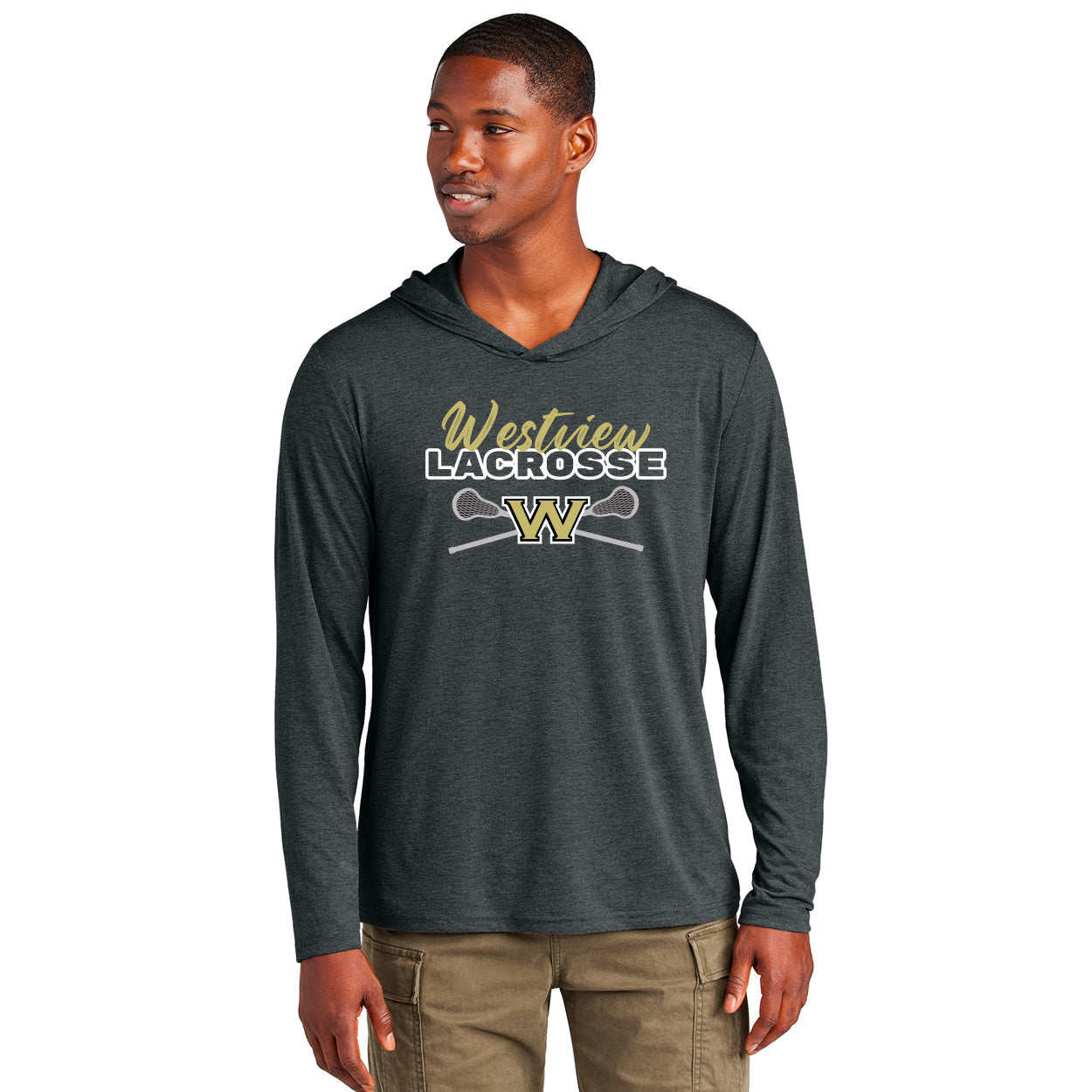 WESTVIEW LACROSSE SCRIPT LONG SLEEVE HOODIE