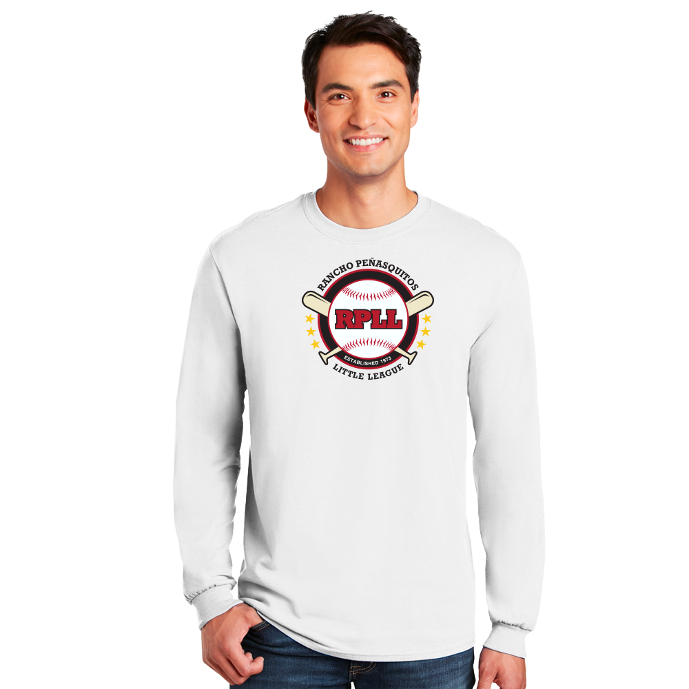 RPLL MEN'S 100% COTTON LONG SLEEVE T-SHIRT - FULL LOGO