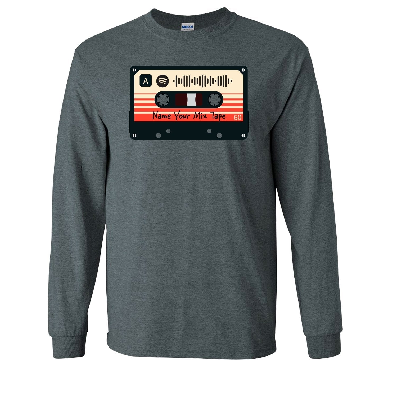 SCANNABLE: Spotify Mix Tape Vol. 1 Men's Long Sleeve Tee