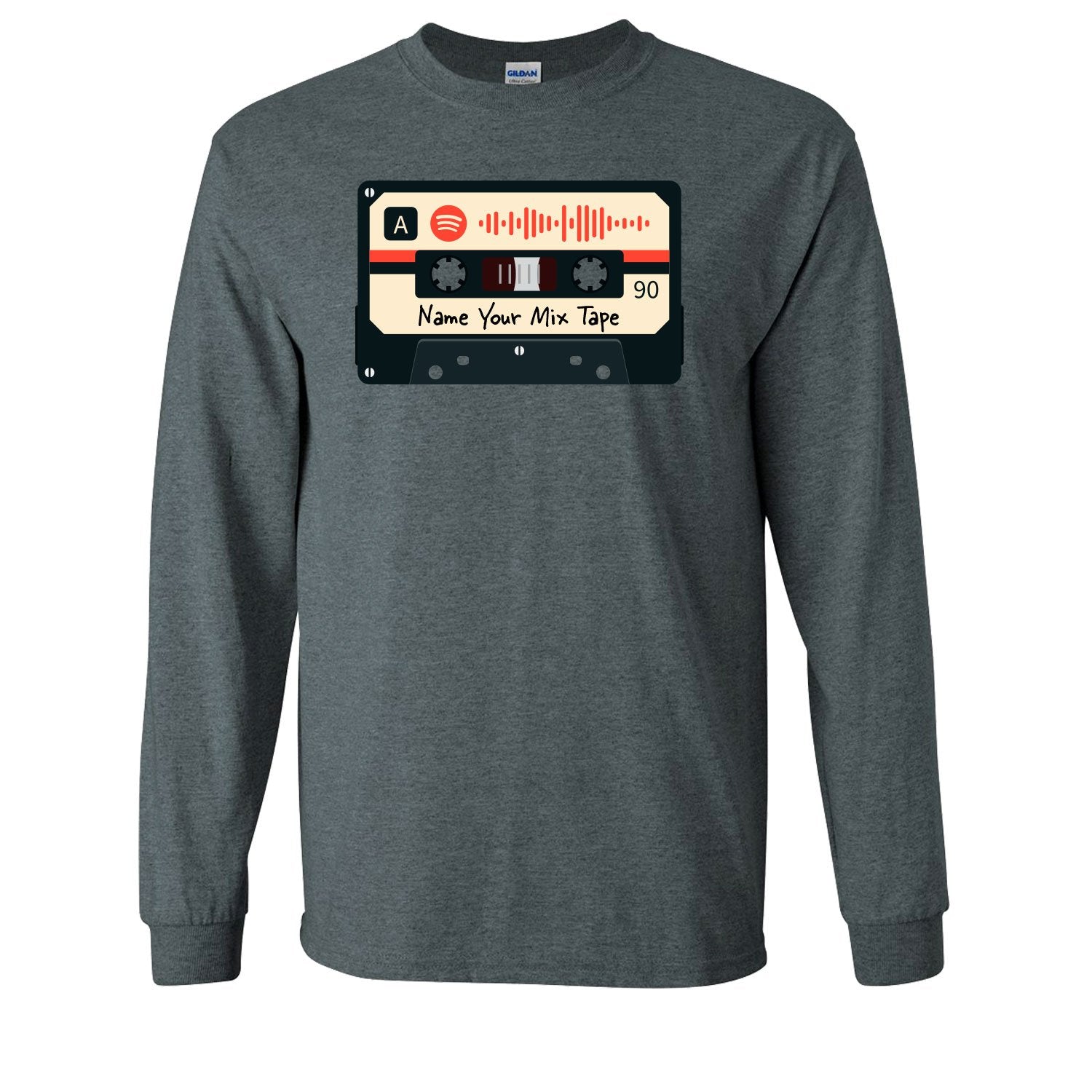 SCANNABLE: Spotify Mix Tape Vol. 8 Men's Long Sleeve Tee