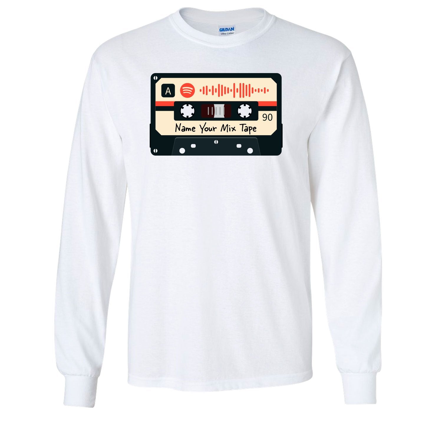 SCANNABLE: Spotify Mix Tape Vol. 8 Men's Long Sleeve Tee