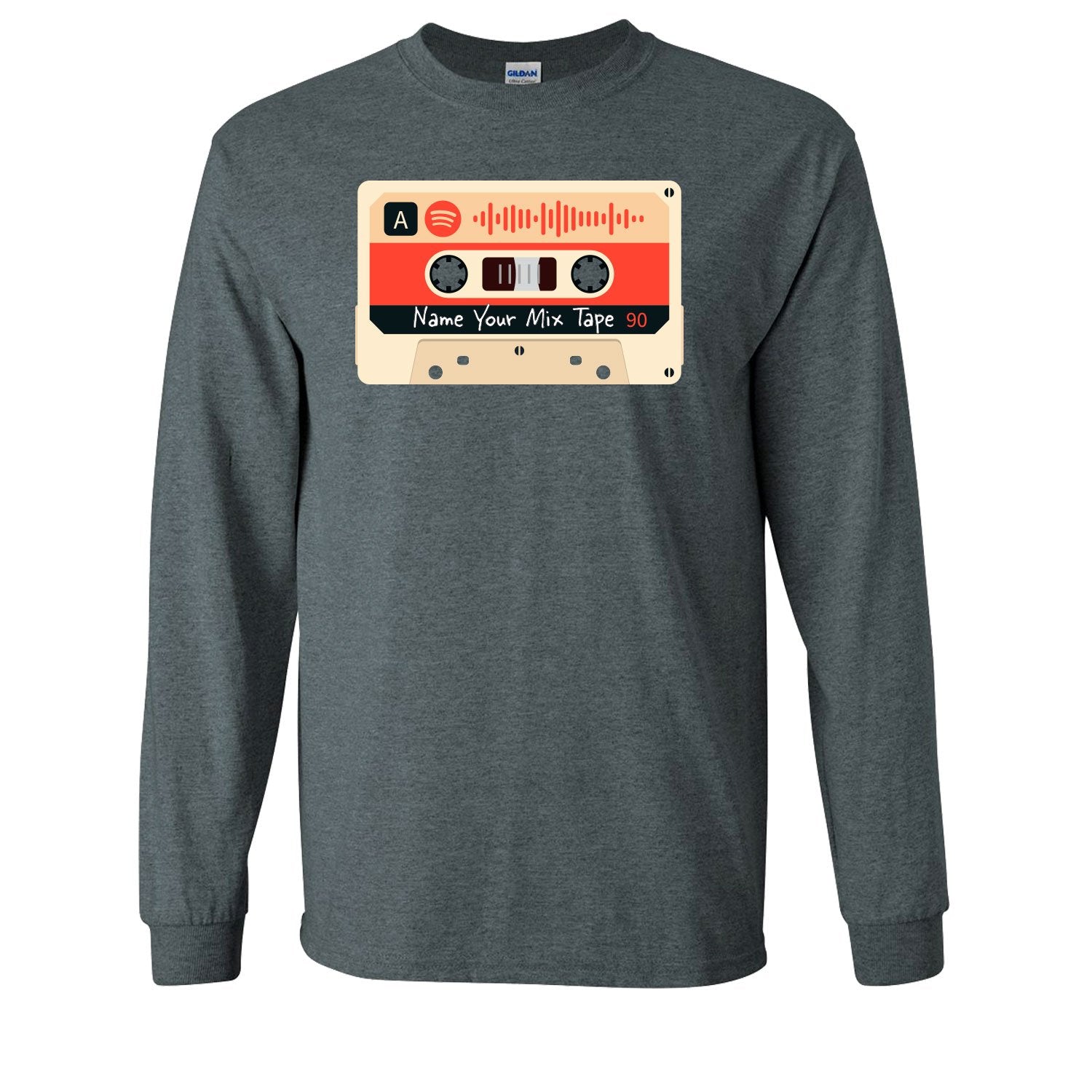 SCANNABLE: Spotify Mix Tape Vol. 9 Men's Long Sleeve Tee