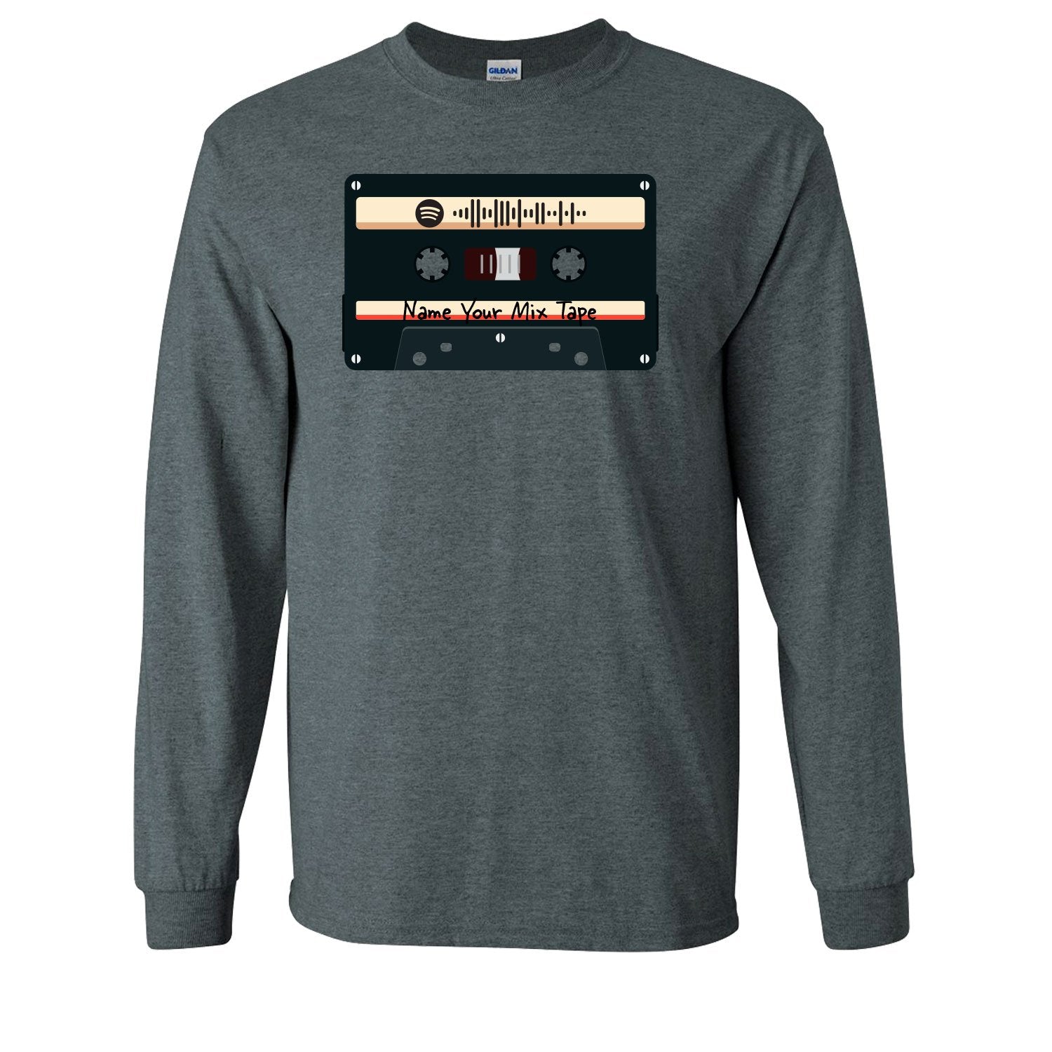 SCANNABLE: Spotify Mix Tape Vol. 10 Men's Long Sleeve Tee