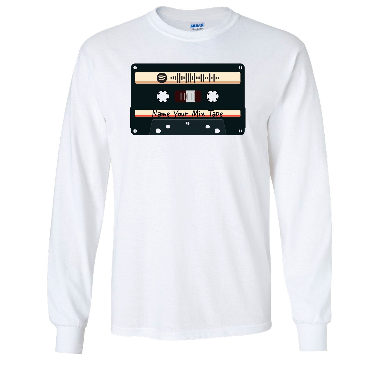 SCANNABLE: Spotify Mix Tape Vol. 10 Men's Long Sleeve Tee