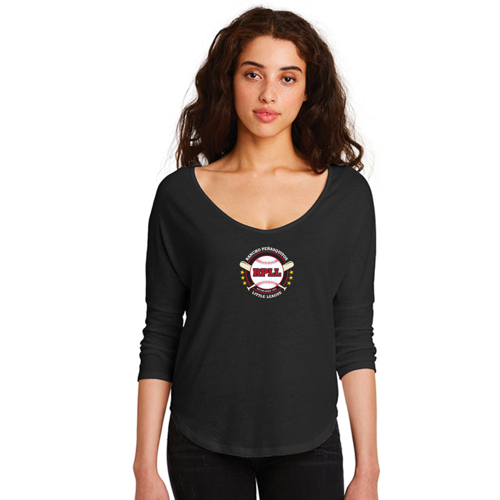 RPLL Women's Alternative Women's The Curveball Vintage 50/50 Tee - Full Logo