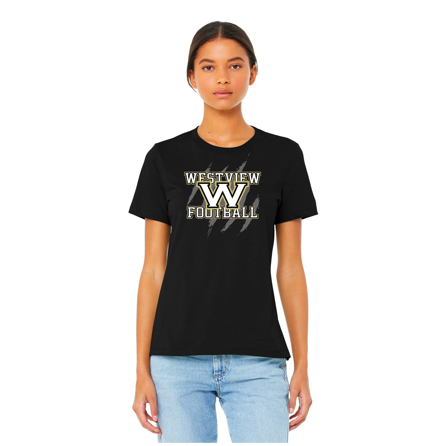 WESTVIEW FOOTBALL CLAWS - BELLA+CANVAS ® WOMENÕS FAN TEE