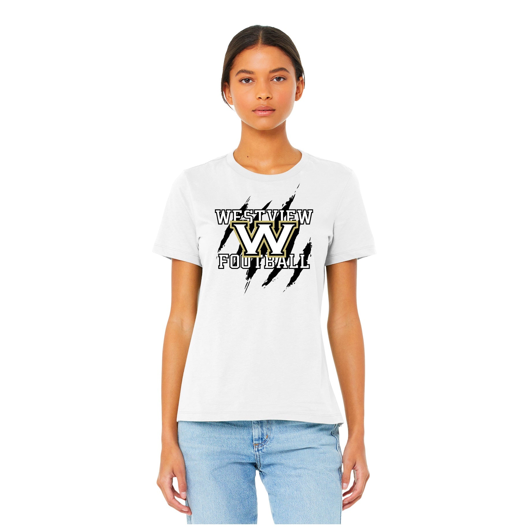 WESTVIEW FOOTBALL CLAWS - BELLA+CANVAS ® WOMENÕS FAN TEE