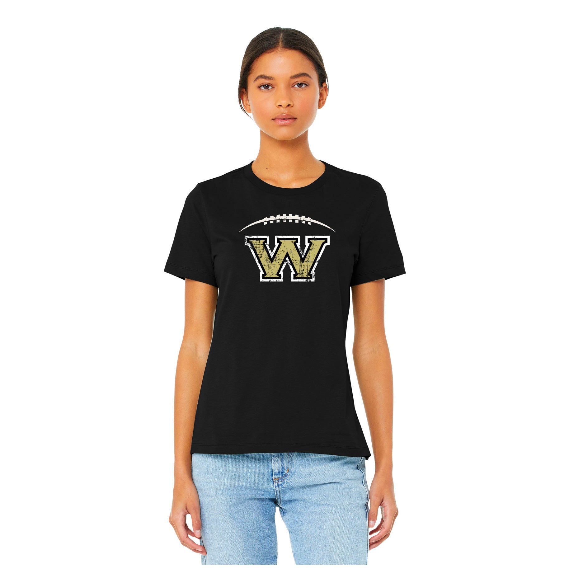 WESTVIEW FOOTBALL DISTRESSED - BELLA+CANVAS ® WOMENÕS FAN TEE