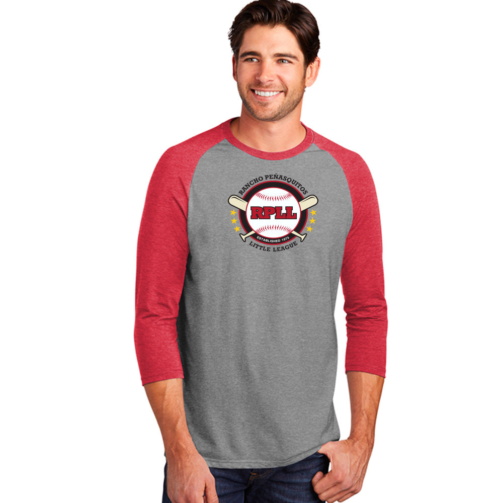 RPLL Men's 3/4-Sleeve Raglan - Full Logo