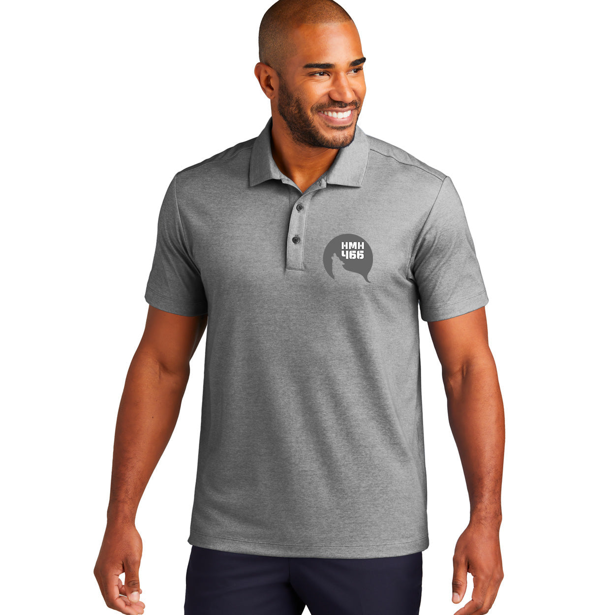HMH-466 NIGHT FINE PIQUE BLEND POLO